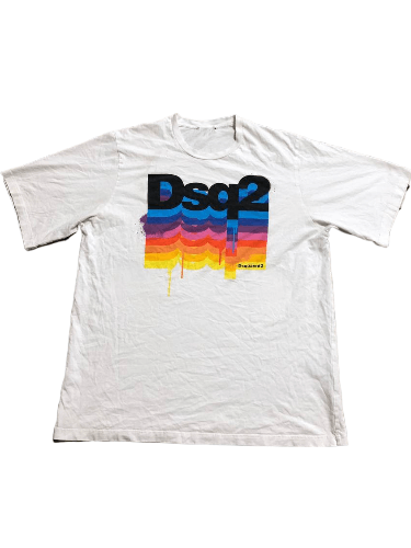 Dsquared2 Vintage Dsquared2 Big Y2K Logo Short Sleeve T-Shirt Size US M / EU 48-50 / 2 - 1 Thumbnail