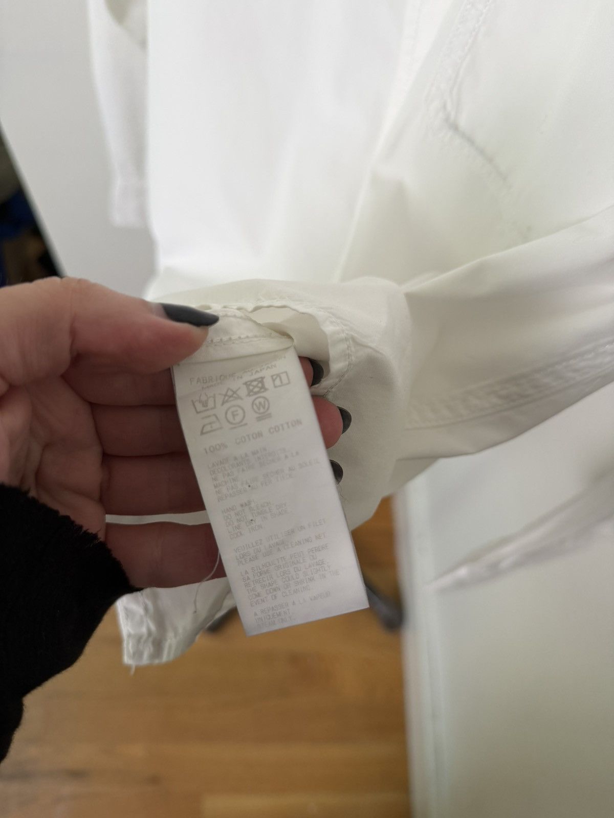 Yohji Yamamoto POUR HOMME White Button-Up Size US M / EU 48-50 / 2 - 4 Thumbnail
