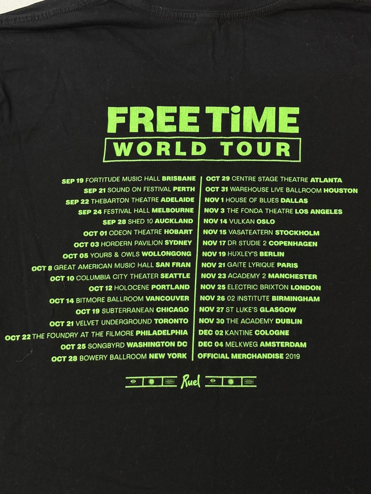 Designer Ruel Australian Singer T-shirt - Tour Free Time Album Tee -M Size US M / EU 48-50 / 2 - 5 Thumbnail