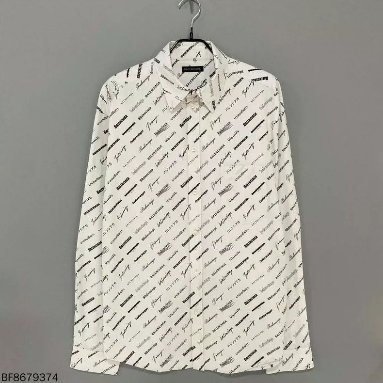 Balenciaga Balenciaga size 37 Multi-Element Logo Long Sleeve Shirt Size US XS / EU 42 / 0 - 1 Thumbnail