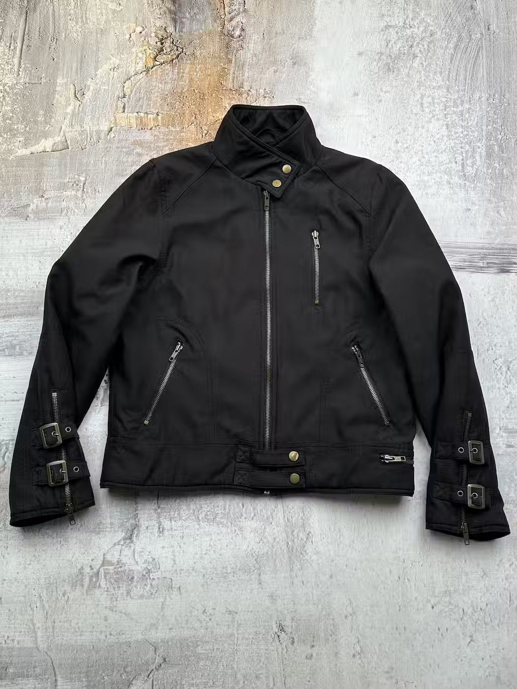 image of Vintage Bondage Zipped Jacket in Black, Women's (Size Medium)