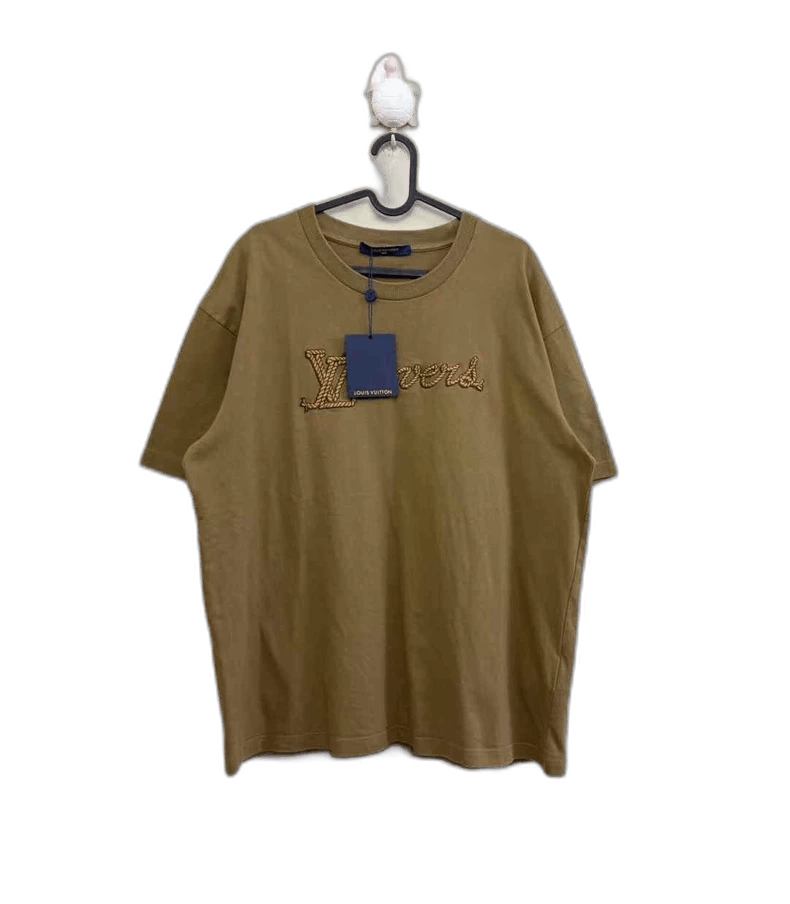 louis vuitton khaki short sleeve tee