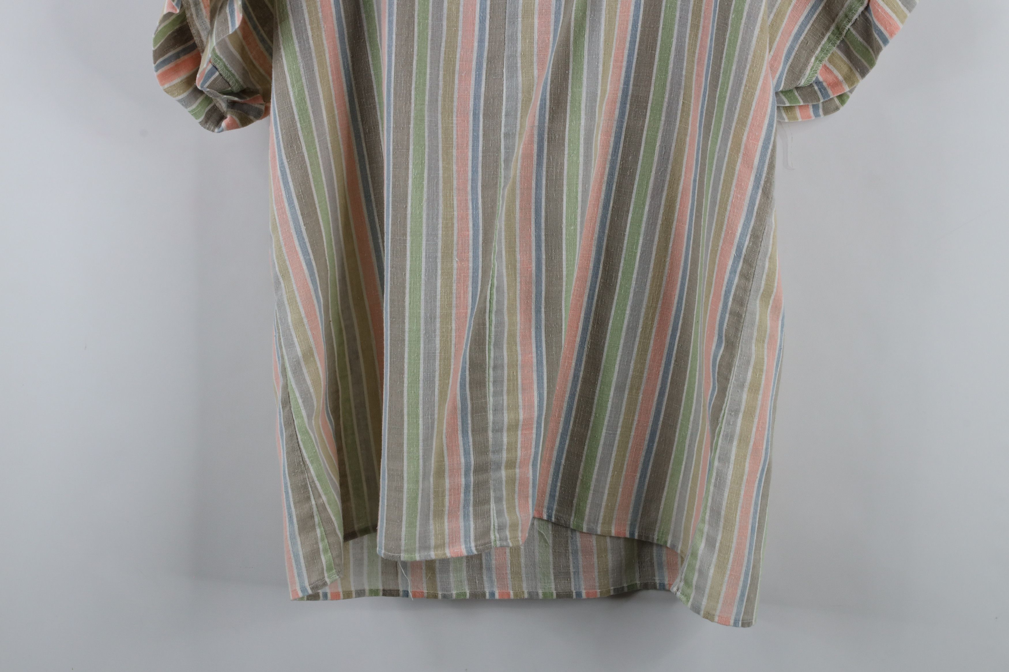Vintage Vintage 70s 80s Streetwear Linen Blend Dolman Sleeve T-Shirt Size L / US 10 / IT 46 - 10 Thumbnail
