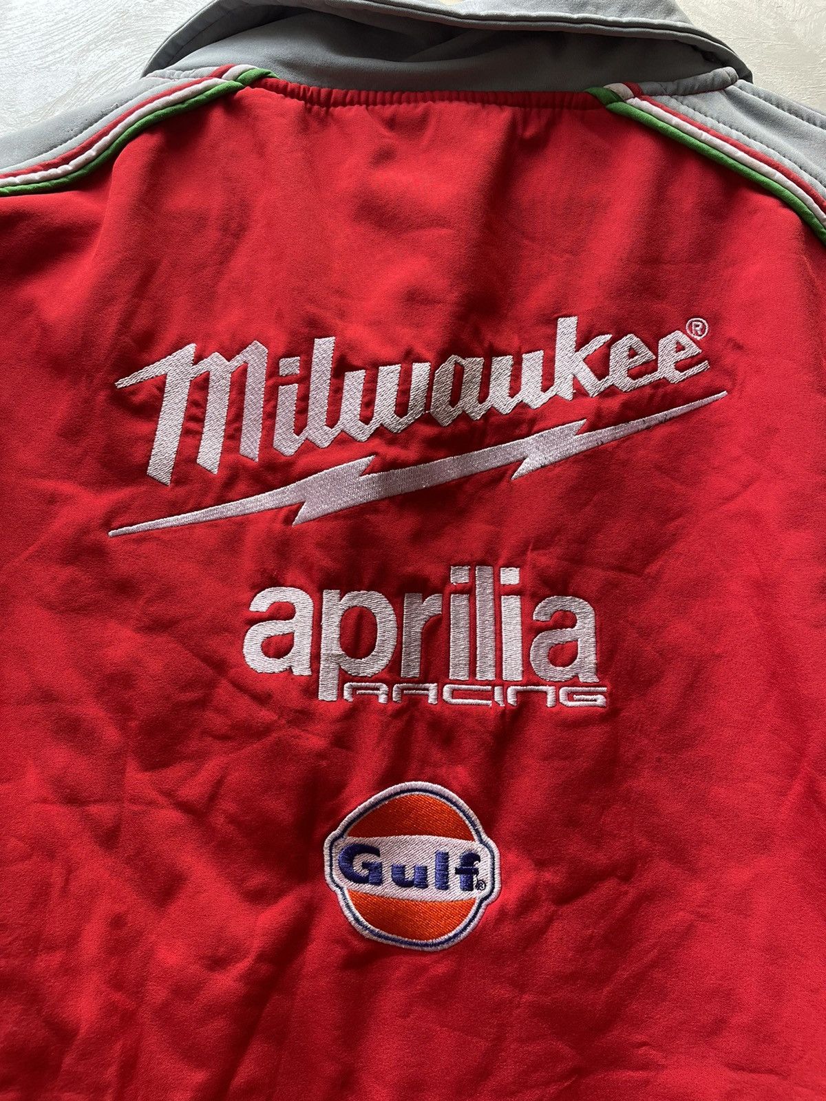 Other Milwaukee Aprilla Racing Jacket Akrapovic Firelli Full Zip Size US XL / EU 56 / 4 - 13 Thumbnail