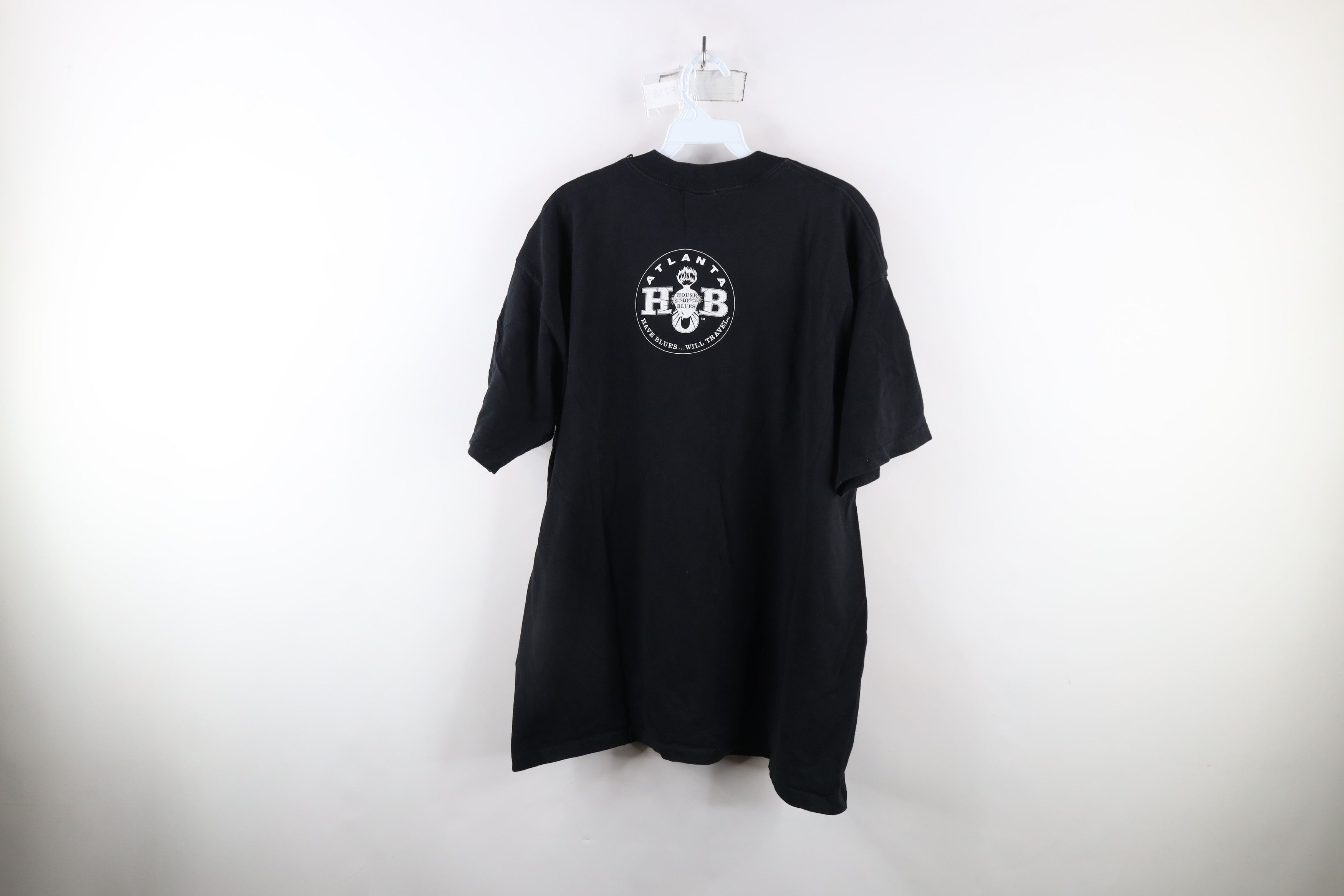 Vintage Vintage 90s Out House of Blues Atlanta T-Shirt Black USA Size US XL / EU 56 / 4 - 10 Thumbnail
