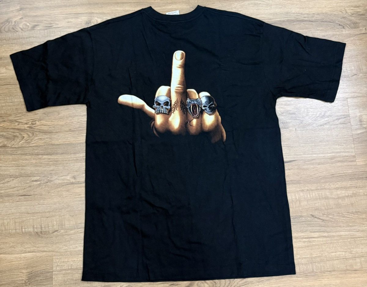 Band Tees Vintage Machine Head "Middle Finger" Tee Size US XL / EU 56 / 4 - 5 Thumbnail