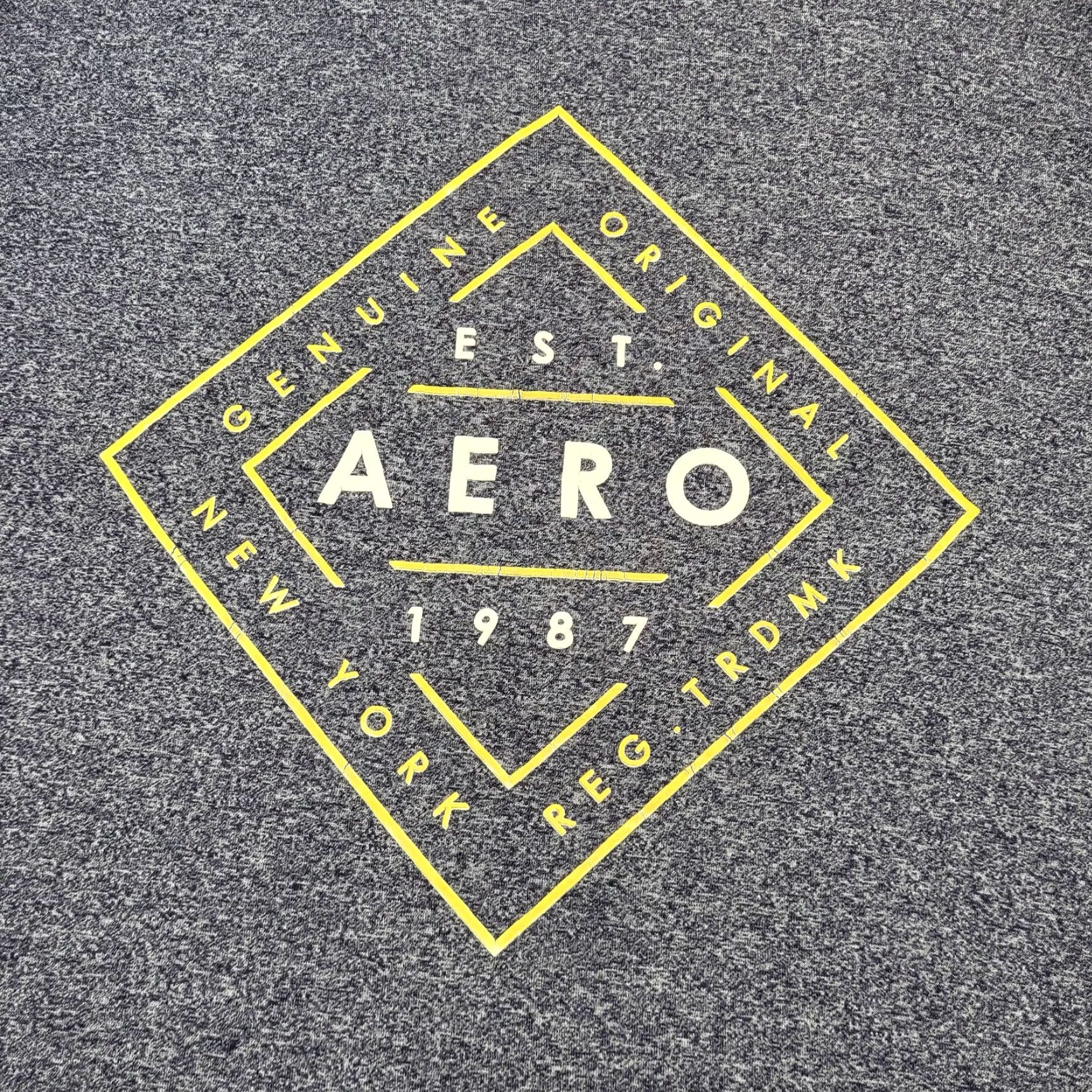 Vintage VINTAGE EST. Aero 1987 T-shirt Men’s Size Large Gray White Print Cotton Blend Preppy 90s Beach Punk Logo Aerosmith Aeropostale Mens Shirt Size US L / EU 52-54 / 3 - 7 Thumbnail