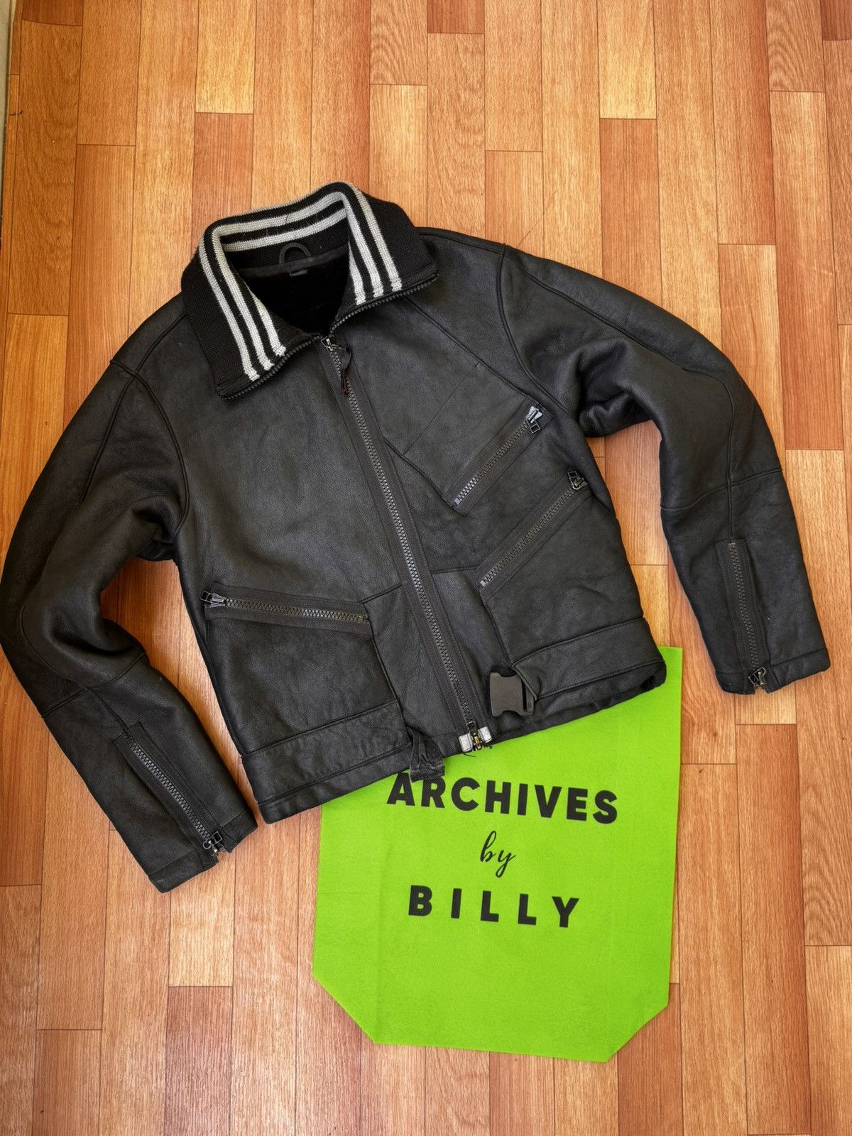 Adidas × Y-3 🕷️💥Yohji yamamoto x adidas shearling blouson lambskin jacket Size US M / EU 48-50 / 2 - 1 Thumbnail