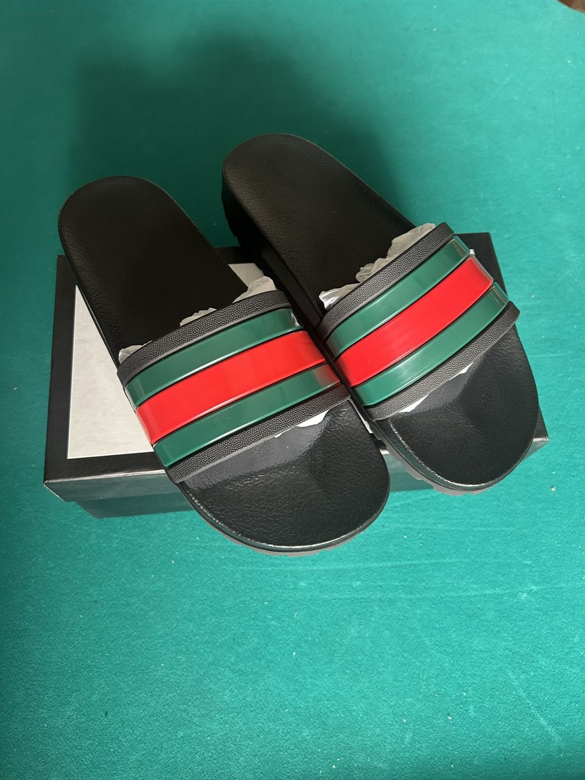 Gucci Mens Gucci Slides Size US 10.5 / EU 43-44 - 2 Thumbnail