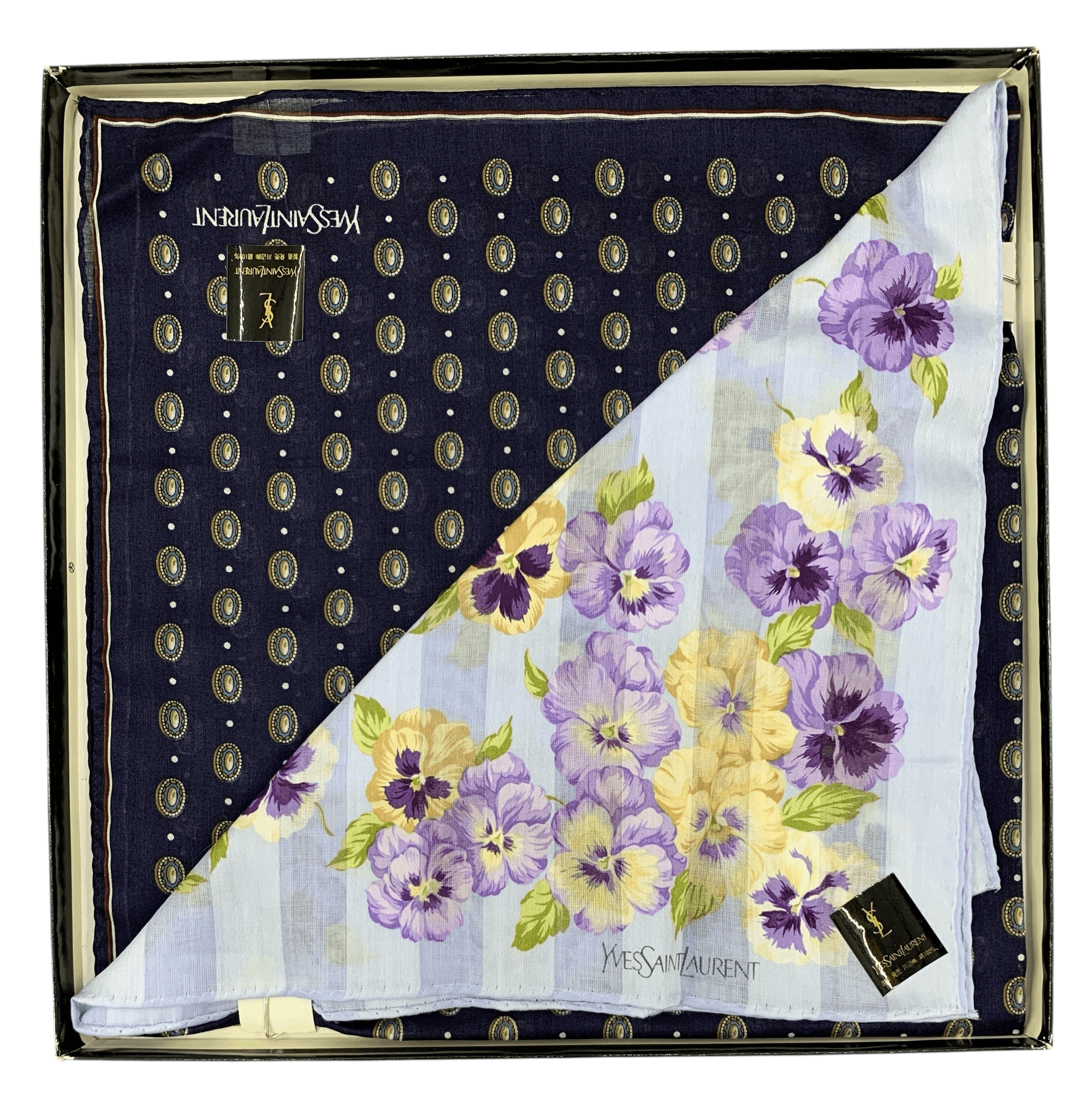 Yves Saint Laurent Yves Saint Laurent Handkerchief / Neckerchief HKA1023 Size ONE SIZE - 1 Thumbnail