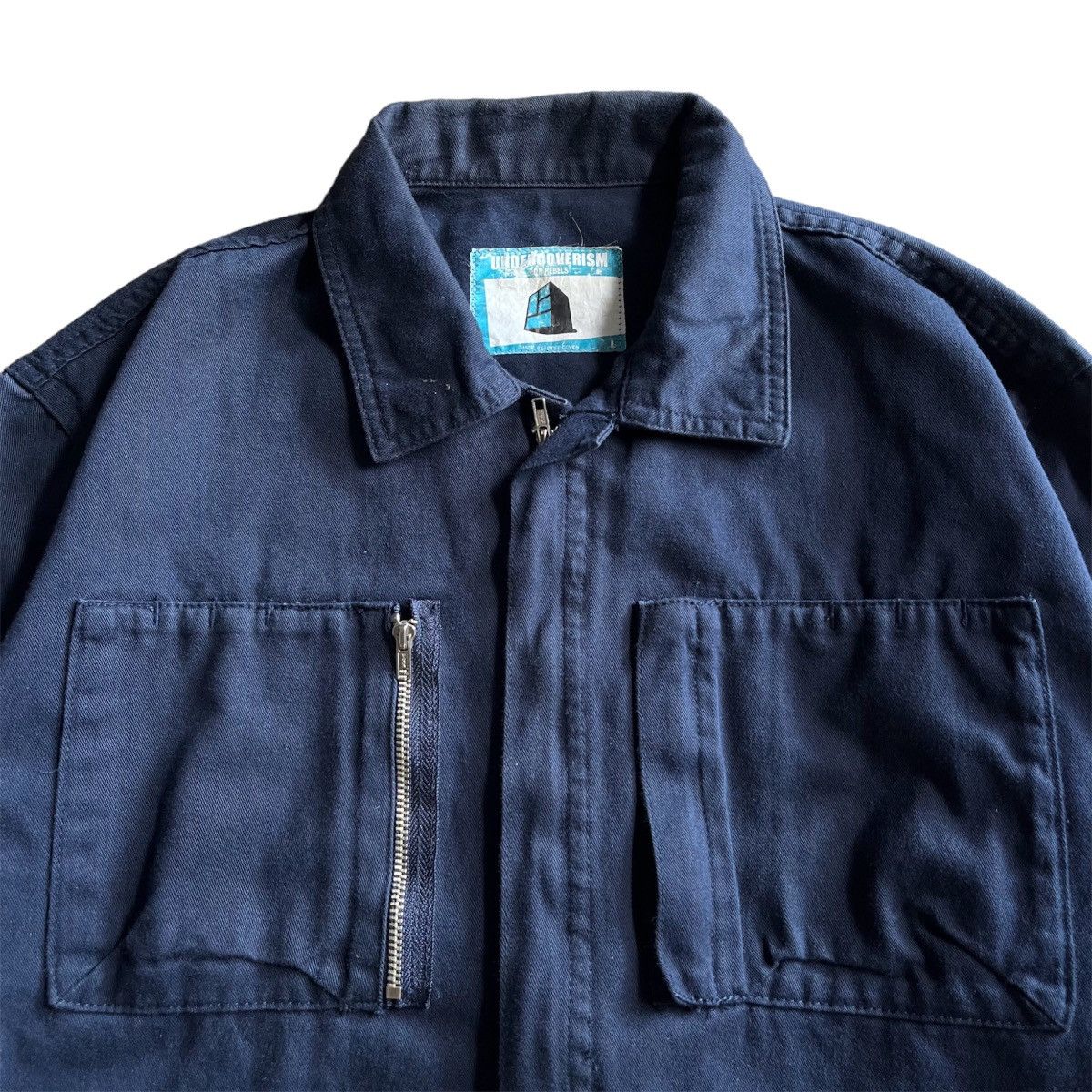 Japanese Brand × Jun Takahashi × Undercover SS02 Haze Undercover Laboratories Navy Work Jacket Size US L / EU 52-54 / 3 - 4 Thumbnail
