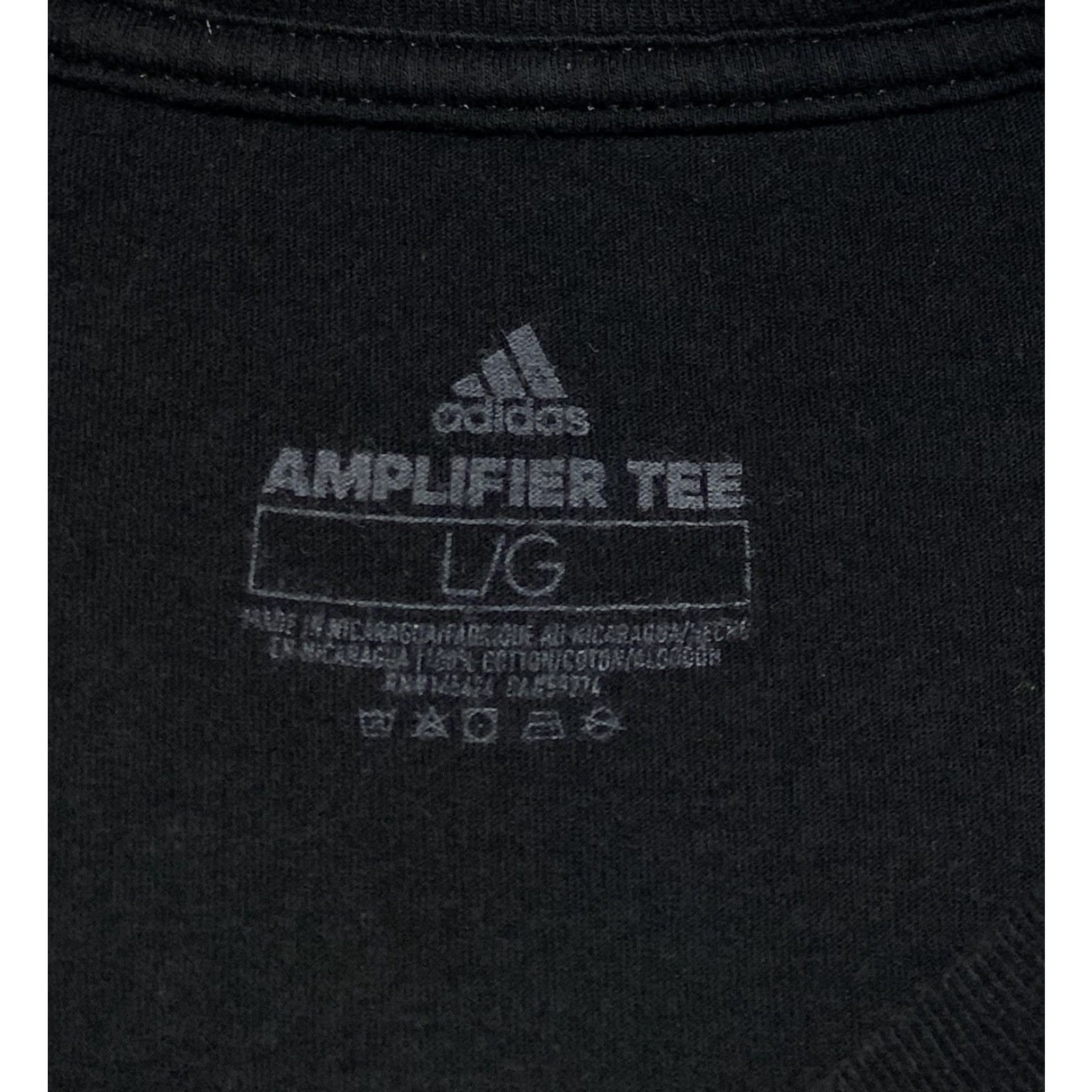Adidas Adidas Shirt Mens Large Black Amplifier Tee Crewneck Active Logo Athletic Cotton Size US L / EU 52-54 / 3 - 6 Thumbnail