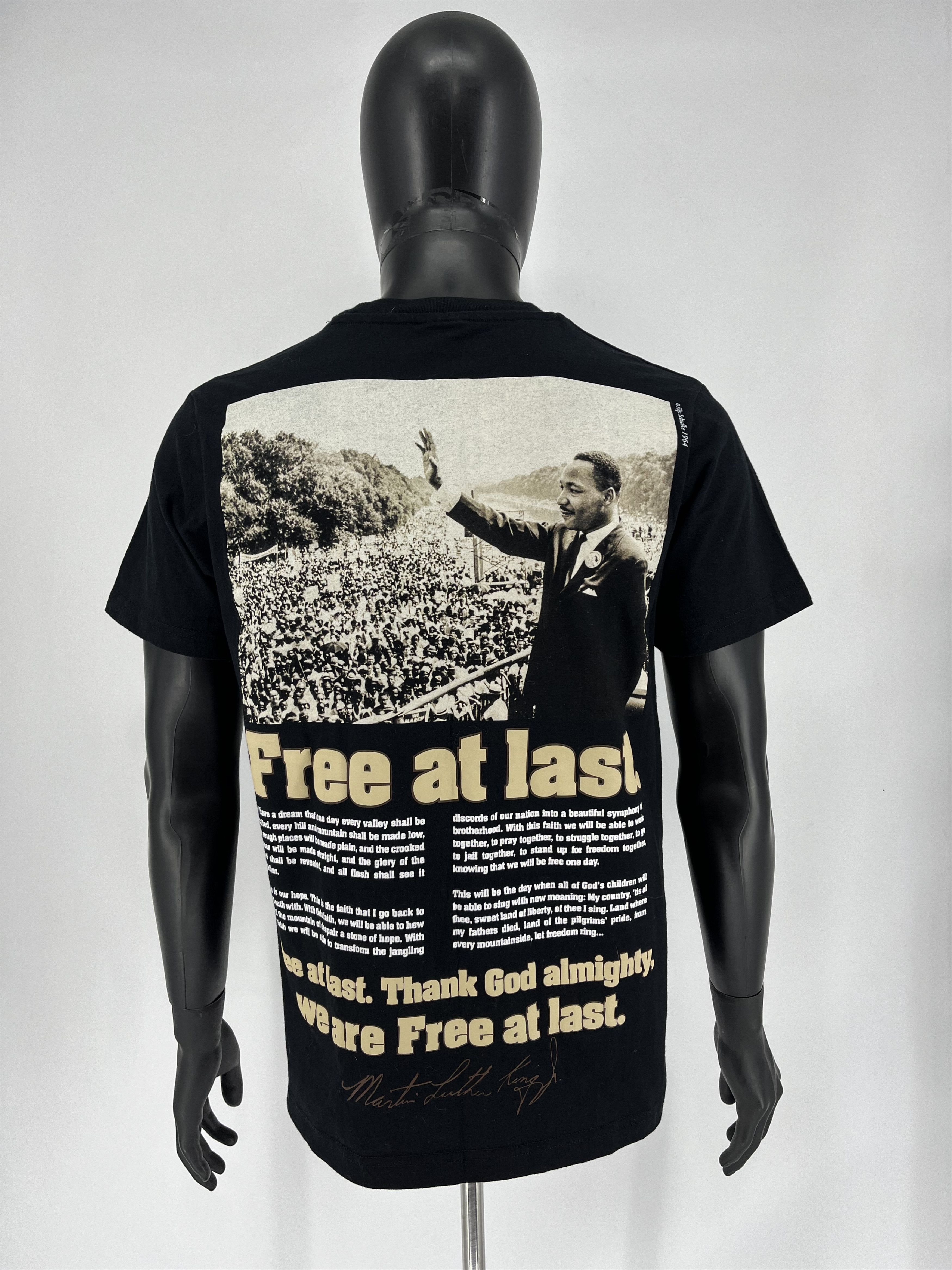 Rap Tees × Vintage Vintage SP x MLK Free At Last Martin Luther King Tee Shirt Size US S / EU 44-46 / 1 - 1 Thumbnail