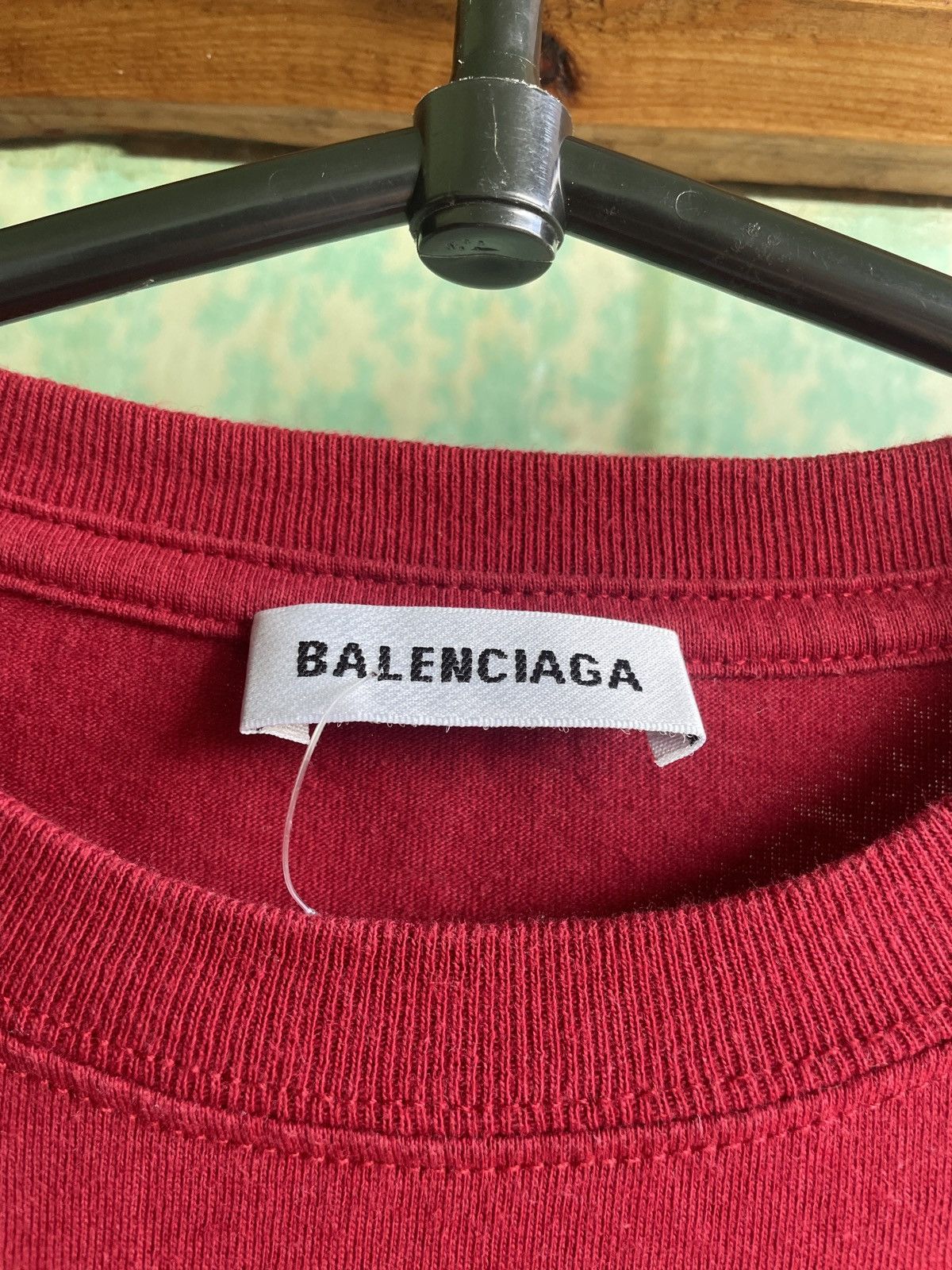 Balenciaga Balenciaga BB Chest Logo Women’s Red Tee T Shirt XS Size XS / US 0-2 / IT 36-38 - 5 Thumbnail