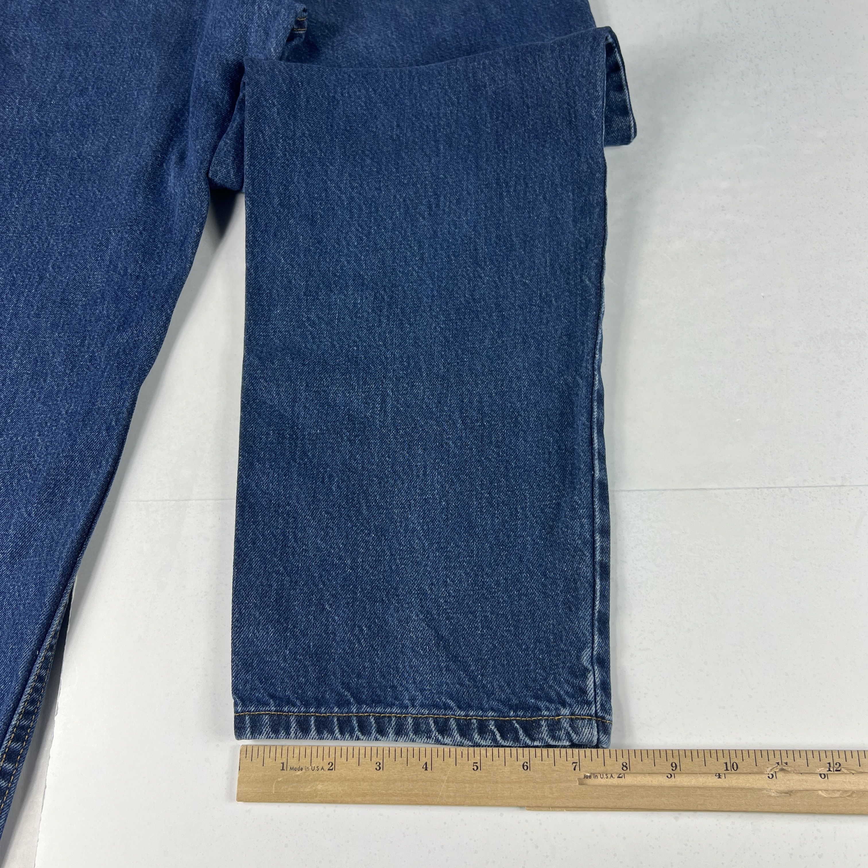Levi's × Vintage Y2K Levi's Jeans 550 Relaxed Dark Blue Faded Cotton Denim Size US 34 / EU 50 - 14 Thumbnail