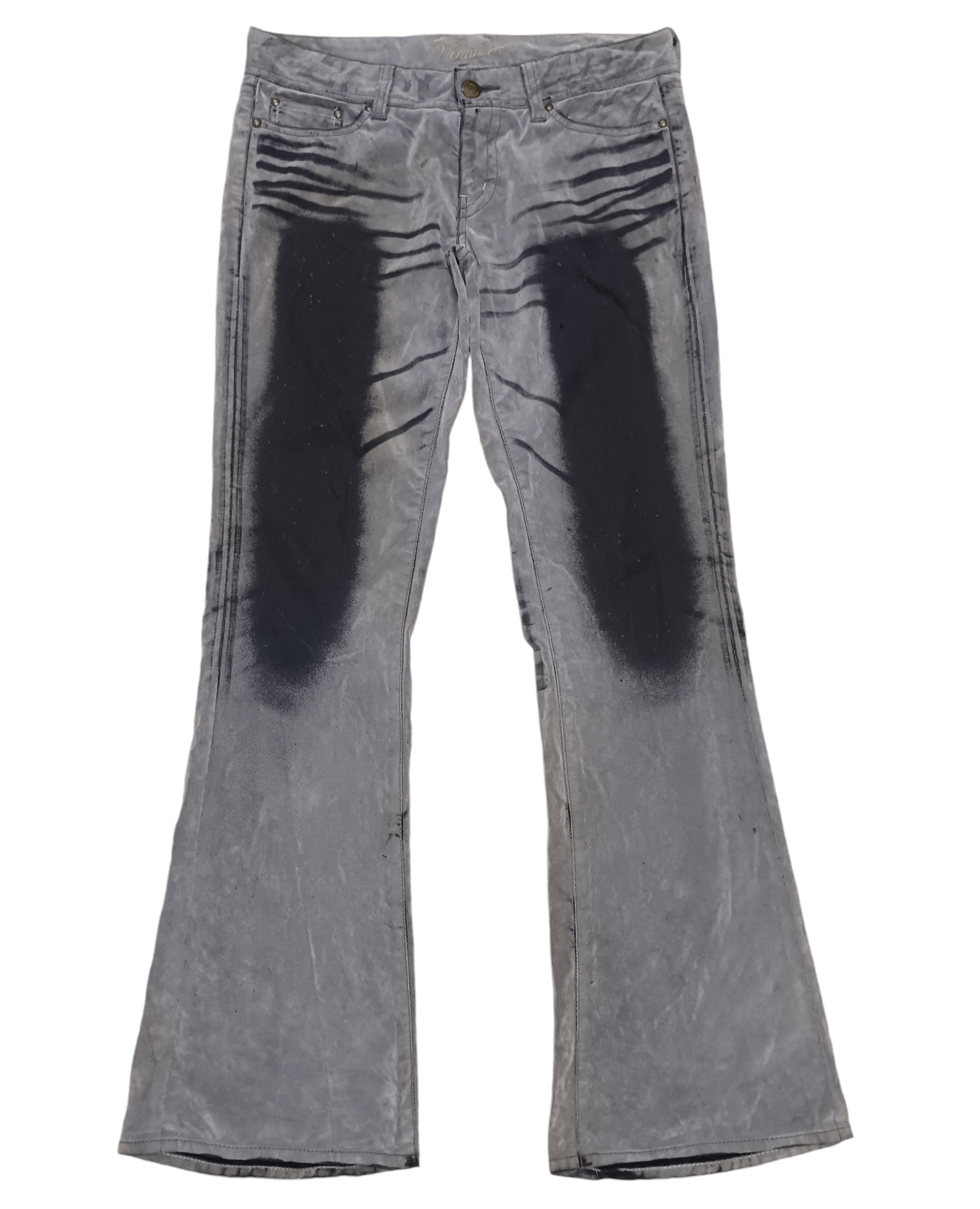 If Six Was Nine × Le Grande Bleu (L.G.B.) Japanese Flare Punk Gothic Vanquish Pants Jeans Size US 32 / EU 48 - 1 Thumbnail