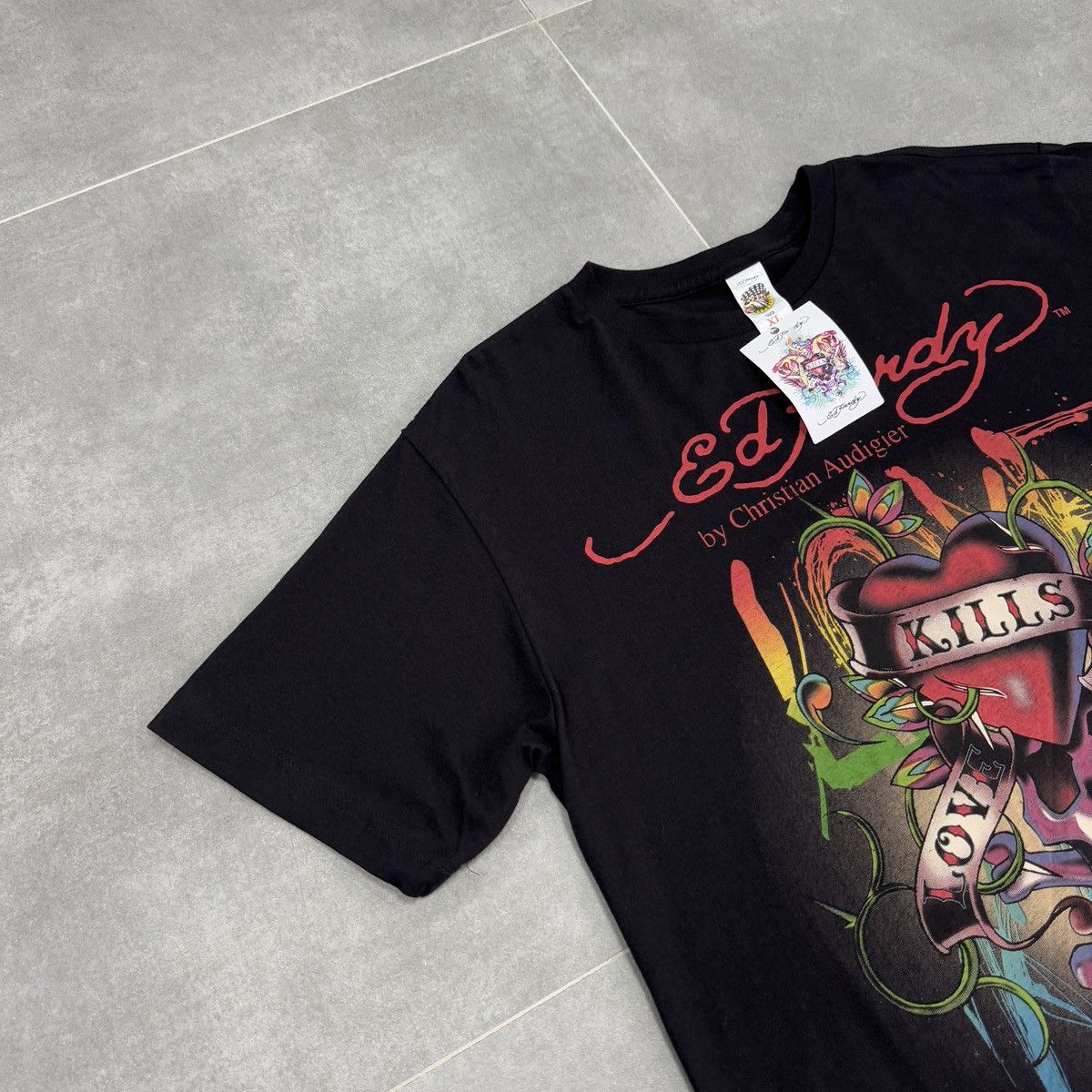 Ed Hardy Ed Hardy by Christian Audigier Tattoo Skull T-Shirt with Tag Size US XL / EU 56 / 4 - 3 Thumbnail