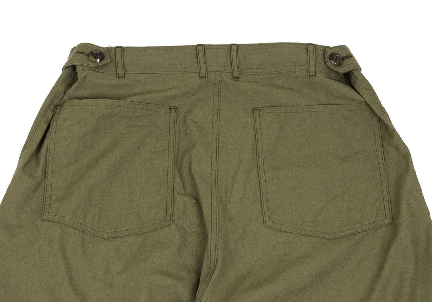 Comme des Garcons Homme Plus Cotton Nylon Belted Work Pants in Khaki M Size US 32 / EU 48 - 9 Thumbnail