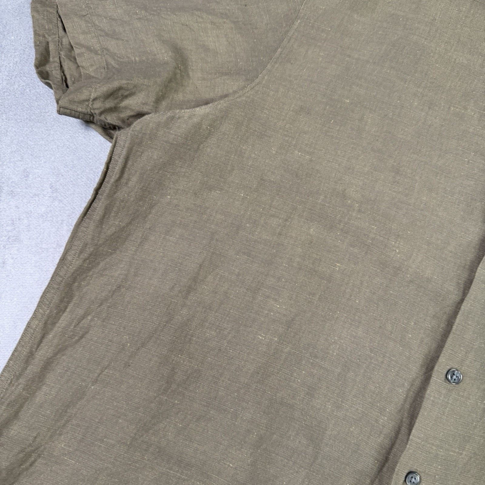 DKNY DKNY Donna Karan Men Linen/Cotton Men Shirt Button Up Size US XL / EU 56 / 4 - 6 Thumbnail