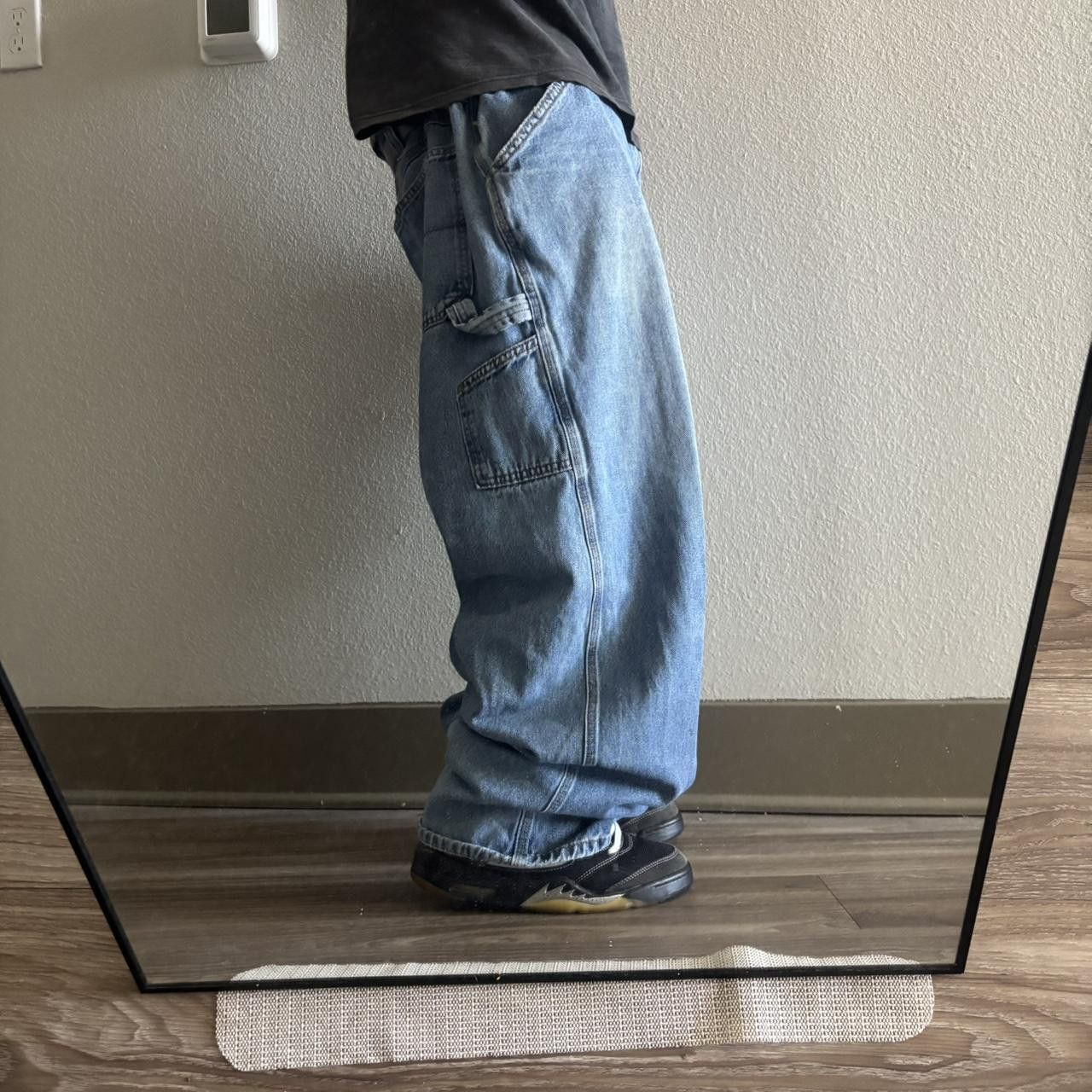 Japanese Brand Crazy Vintage Y2K/2000s Baggy Light Wash Skater Style Carpenter Denim Jeans! 42x30 Size US 42 / EU 58 - 2 Thumbnail