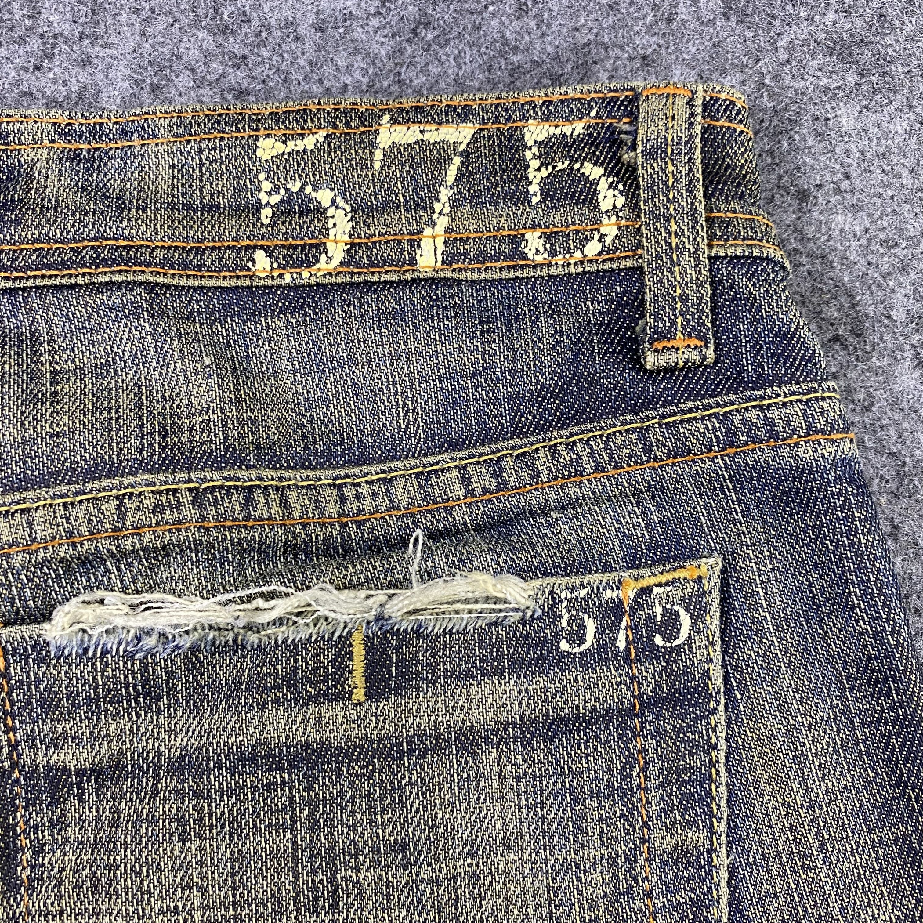 Jean × Vintage Vintage 575 Rusty FLARE Denim Faded Jeans-J1162 Size US 32 / EU 48 - 11 Thumbnail