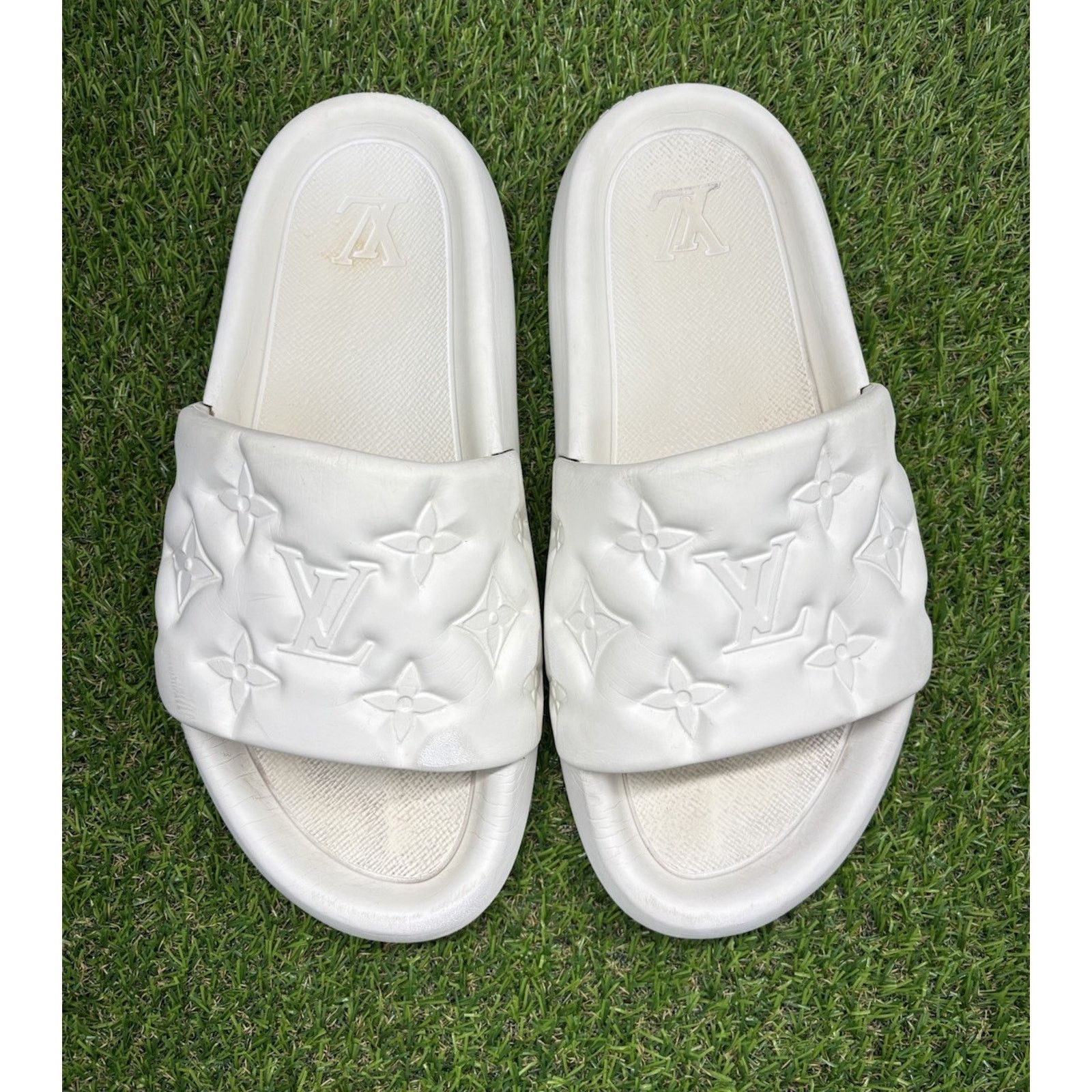 Louis Vuitton Waterfront Mules White GOOD CONDITION!