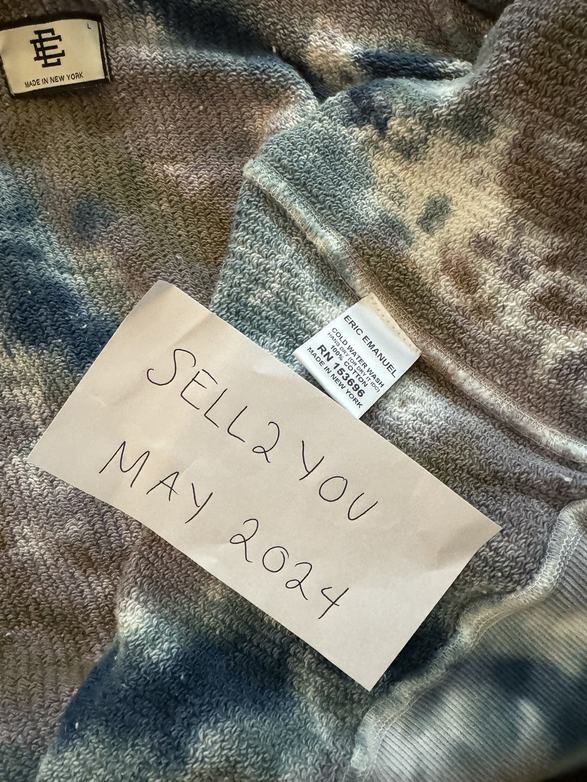 Eric Emanuel Eric Emanuel Tie Dye Full Zip Up Hoodie Size US L / EU 52-54 / 3 - 10 Thumbnail