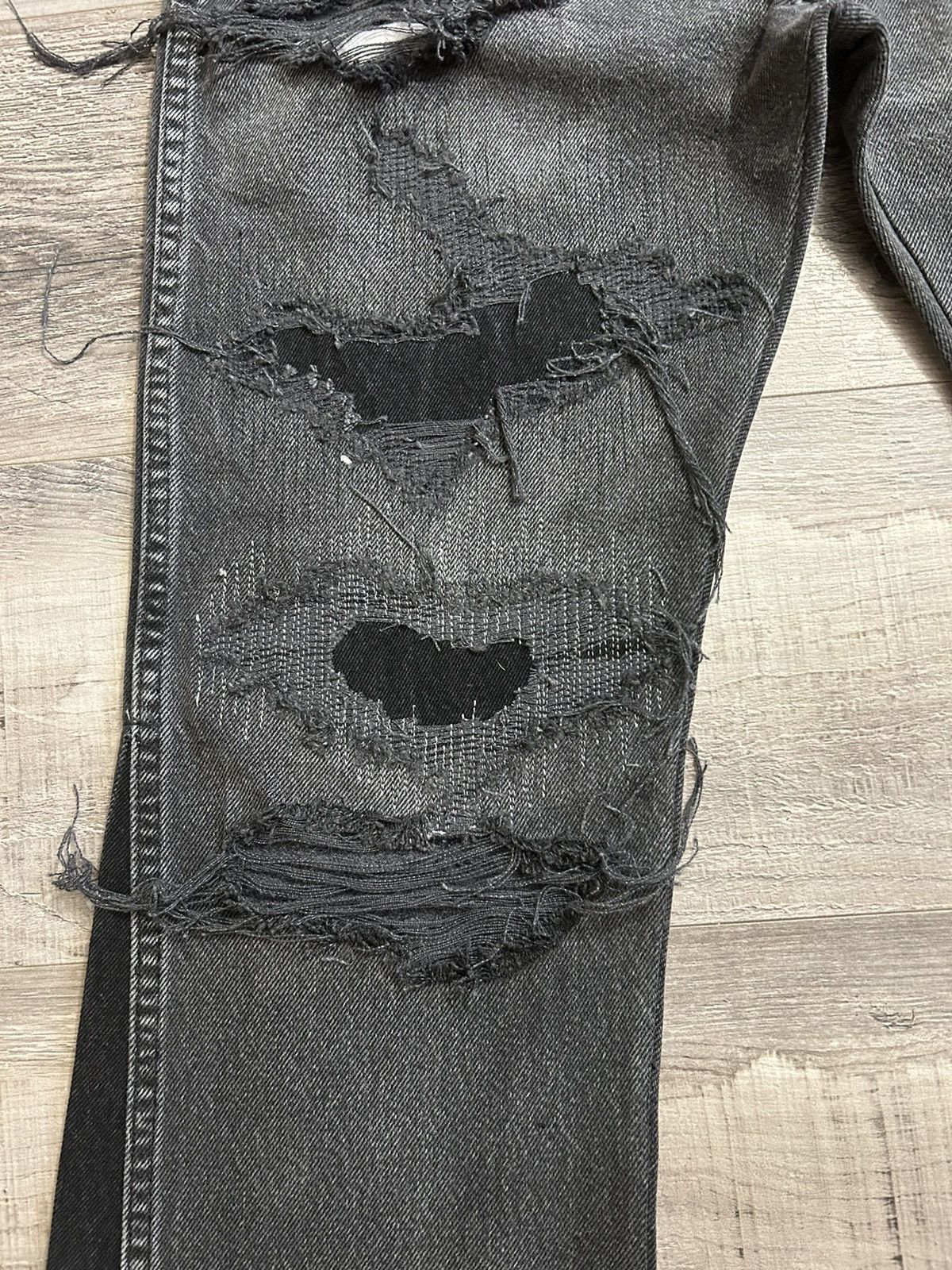 Japanese Brand 1 of 1 Repaired / Flared Denim Size US 31 - 5 Thumbnail