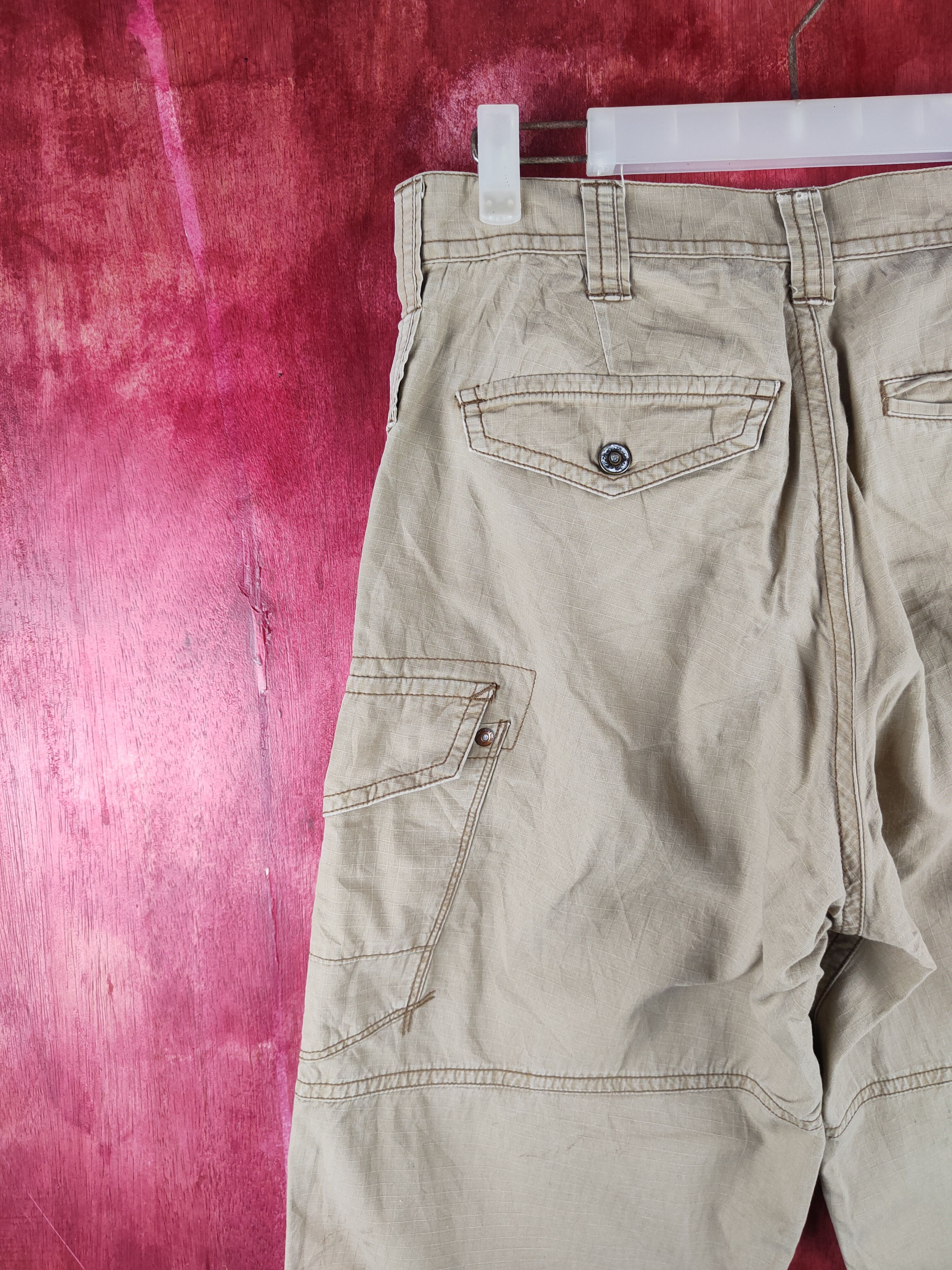 Japanese Brand Burtle Brown Multipocket Baggy Cargo Pants N#S21 Size US 30 / EU 46 - 9 Thumbnail