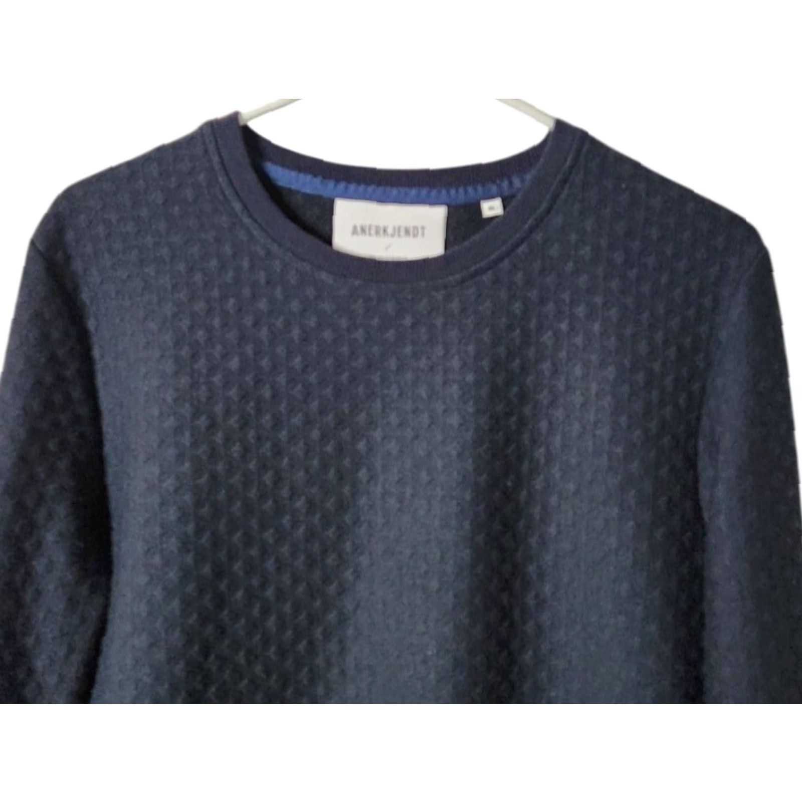 Anerkjendt Anerkjendt Sweatshirt Mens S Crewneck Blue Pullover Long Sleeve Size US S / EU 44-46 / 1 - 3 Thumbnail