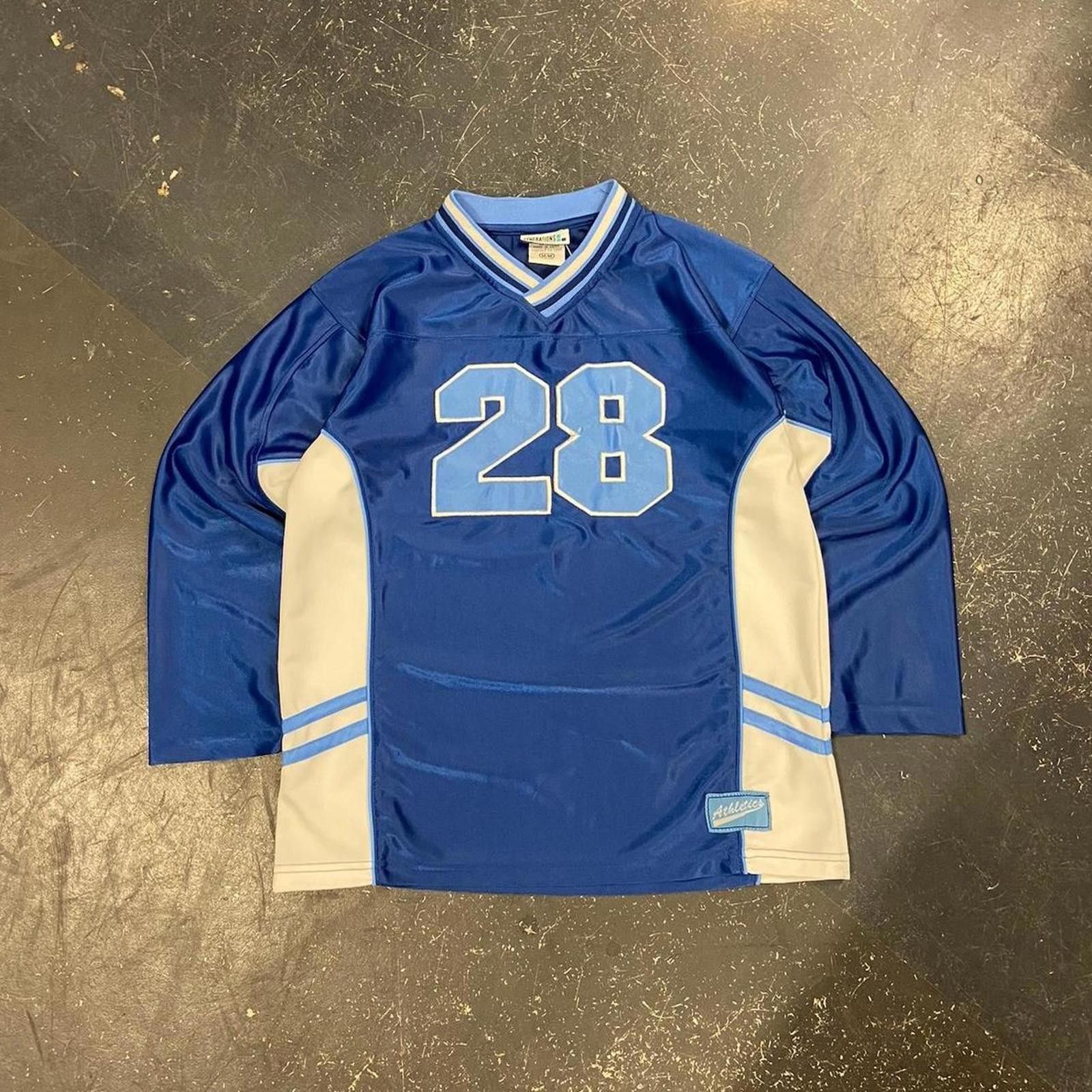 Vintage Y2K Blue L/S Jersey Size US M / EU 48-50 / 2 - 1 Thumbnail