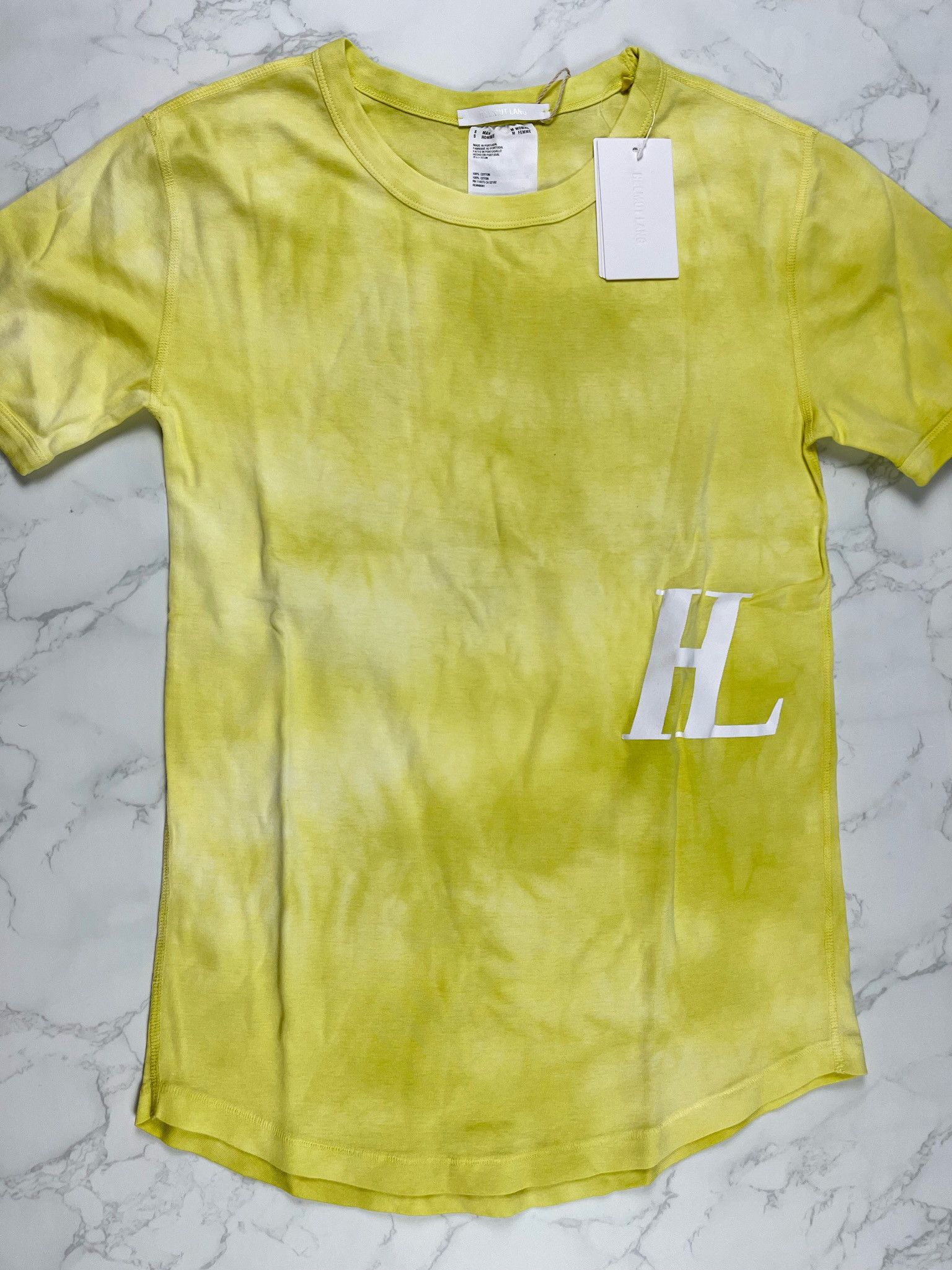 Helmut Lang 🔥75% OFF🔥 [SALE] Helmut Lang Tie Dye Monogram Yellow Tee Size US S / EU 44-46 / 1 - 7 Thumbnail