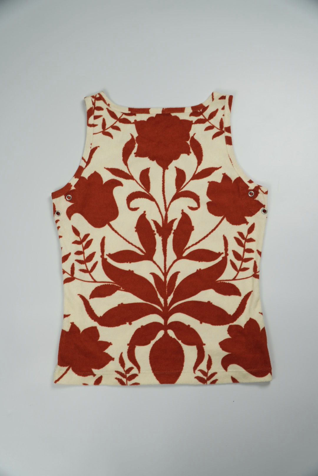 Prada Prada Floral Print Terry Fabric Sleeveless Tank Top Size L / US 10 / IT 46 - 2 Thumbnail