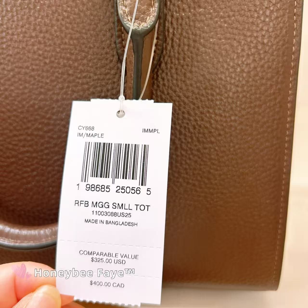 Coach Maggie Small Tote Bag CY668 Gold/Maple Size ONE SIZE - 10 Thumbnail