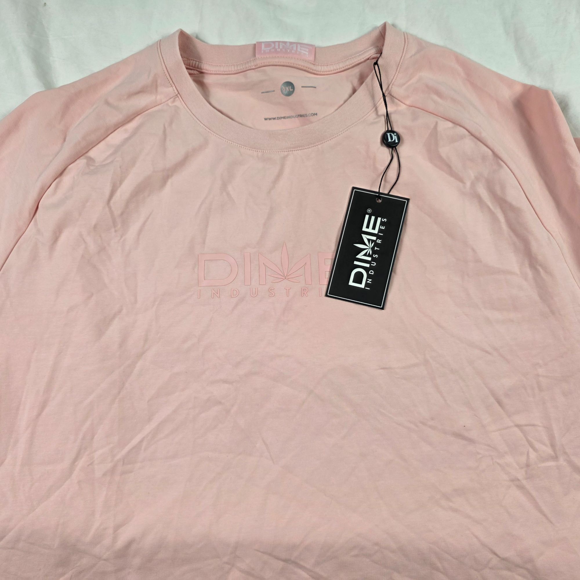 Other Dime Industries Womens 3XL Pink Crewneck T-Shirt Logo Graphi Size 3XL / US 20-22 - 4 Thumbnail