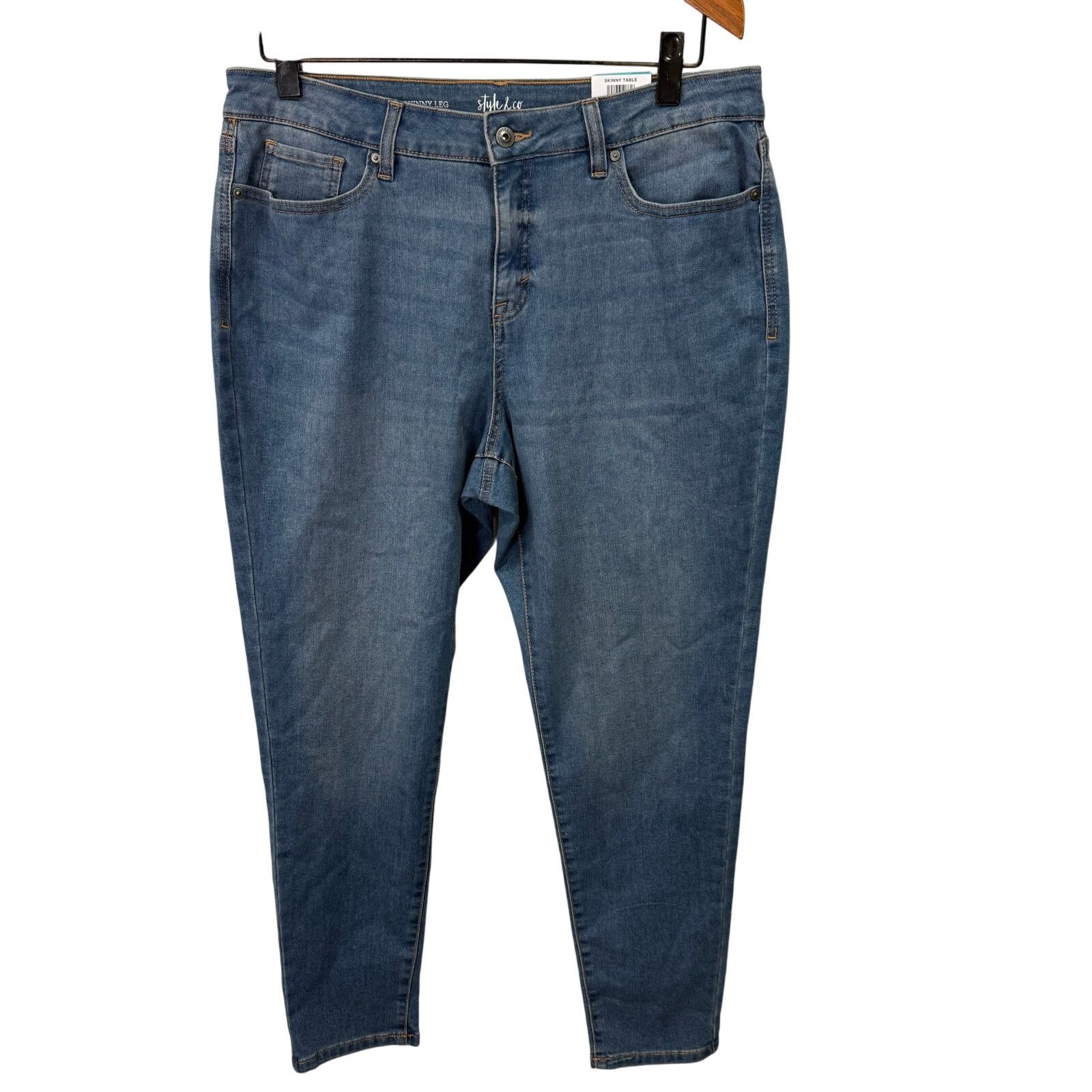 Macys Style & Co Plus Jeans sz 16 Curvy Skinny Denim NWOT #G618 Size 38" / US 16 / IT 52 - 4 Thumbnail