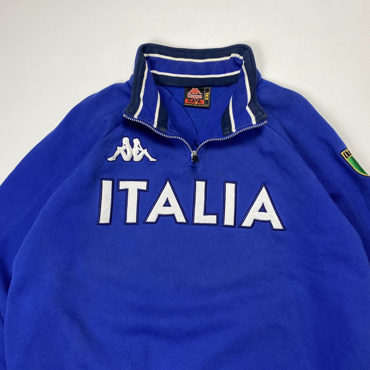 Kappa × Vintage Vintage Blokecore Kappa Italy 1/4 zip jacket sweatshirt Size US XXL / EU 58 / 5 - 3 Thumbnail