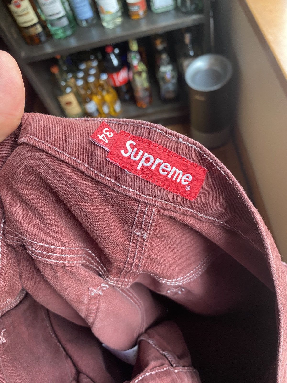 Supreme Supreme Burgundy Painter Pants Gonz Logo size 34 Size US 34 / EU 50 - 8 Thumbnail
