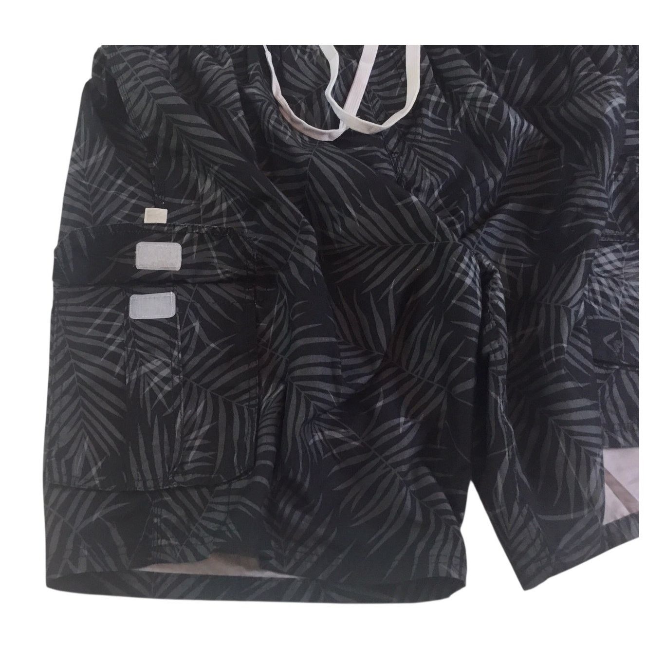 Other Kanu Swim Surf Shorts 3XL NWT Black Gray Palm Print $50 Tag Size US 44 / EU 60 - 5 Thumbnail