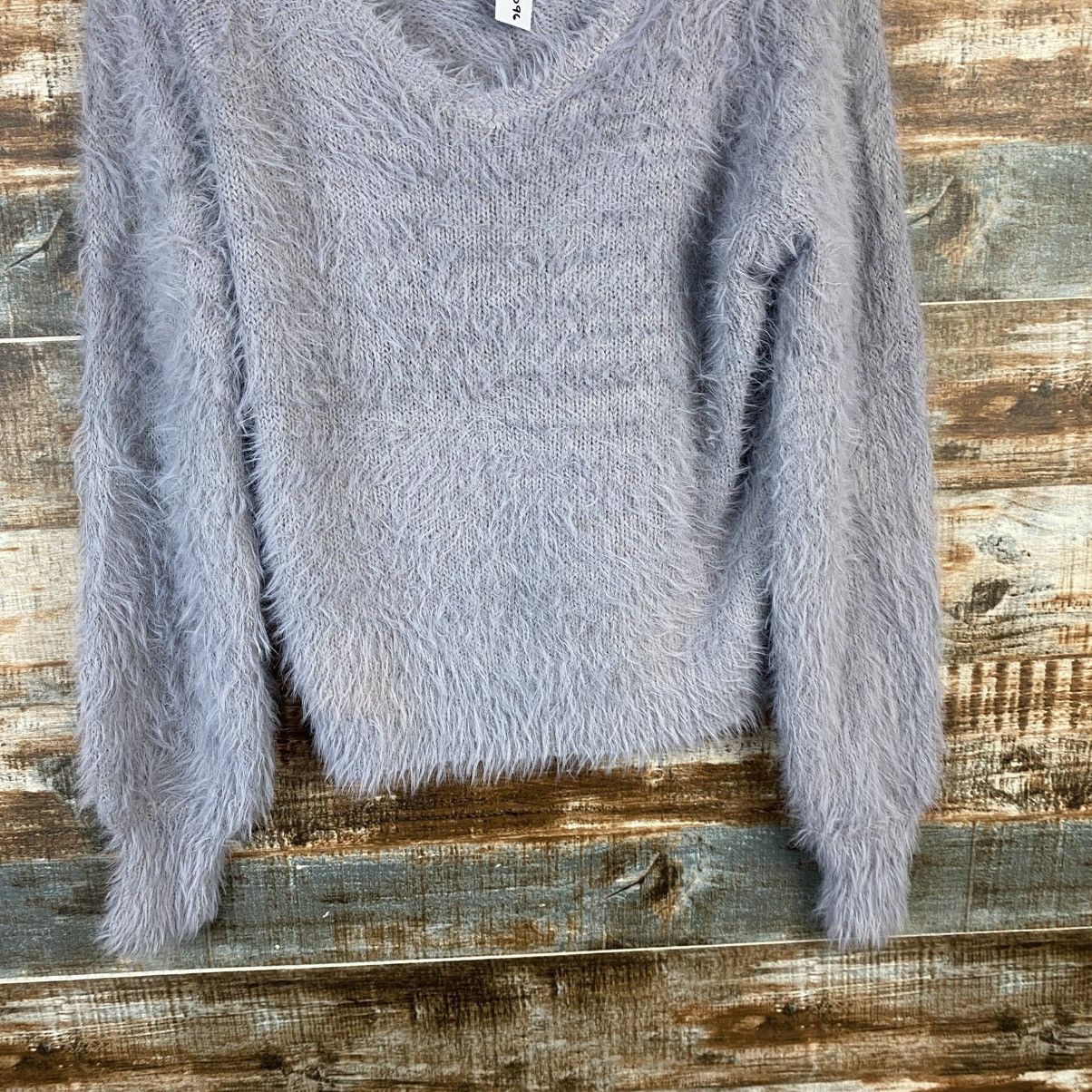 Japanese Brand DL Saltanse Gray shaggy fur Mohair Knitwear #C1096 Size M / US 6-8 / IT 42-44 - 6 Thumbnail