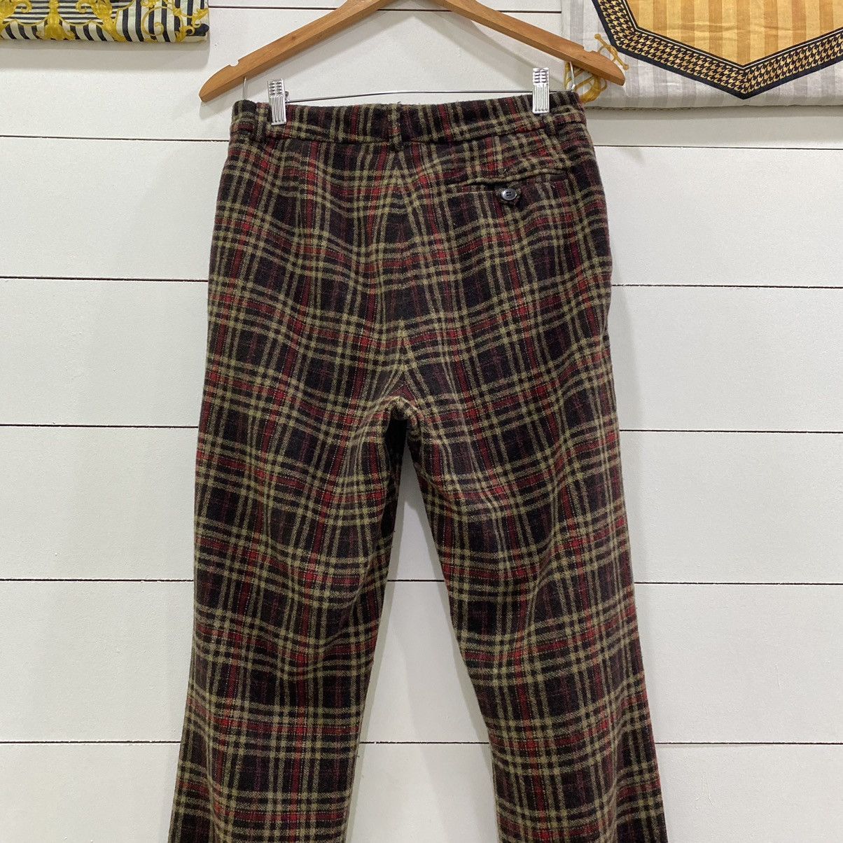 Designer × Japanese Brand × agnes b. Agnes B Plaid Check Wool Pants Size US 29 - 9 Thumbnail