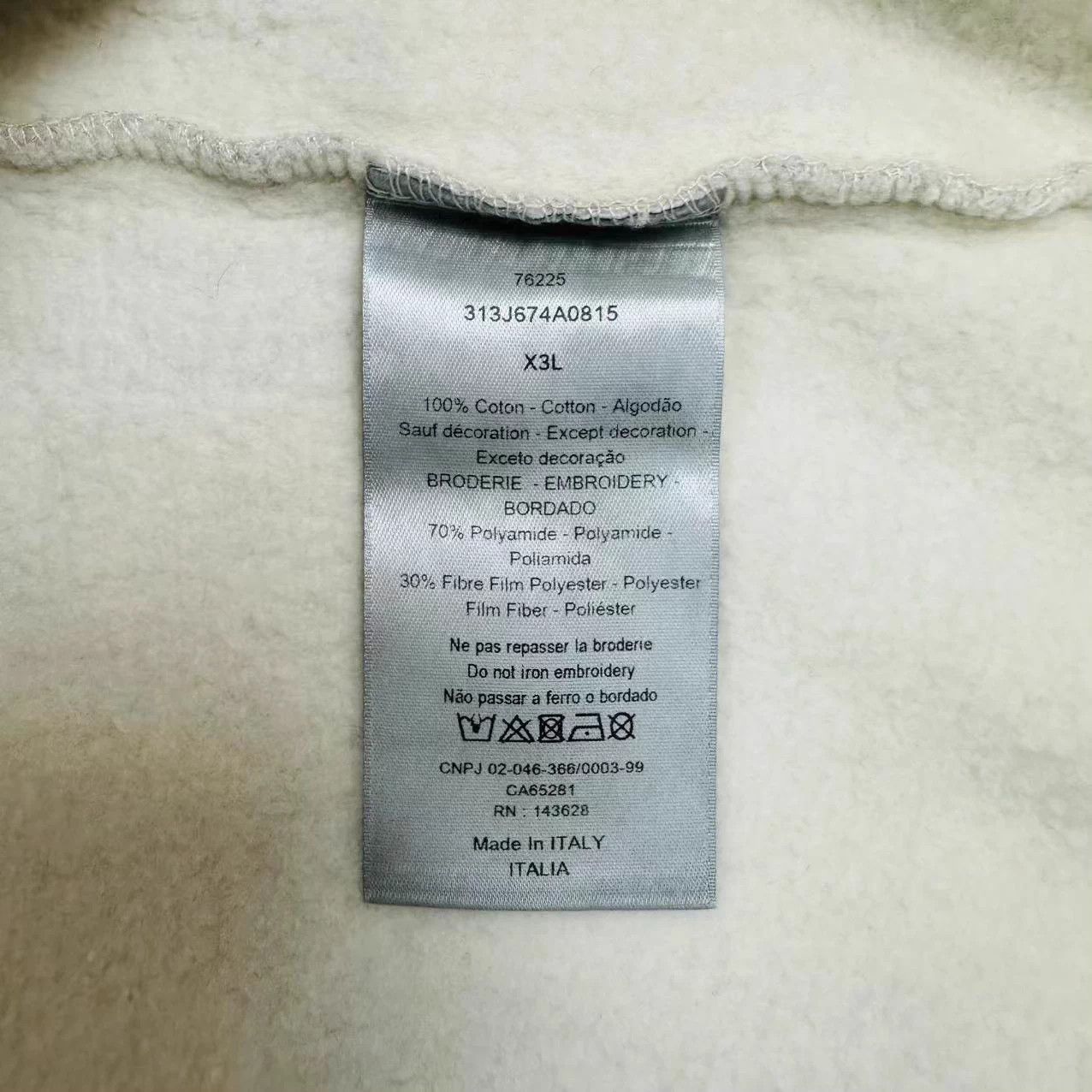 Dior DIOR gold thread embroidered logo sweatshirt 3XL Size XXL / US 16-18 / IT 52-54 - 4 Thumbnail