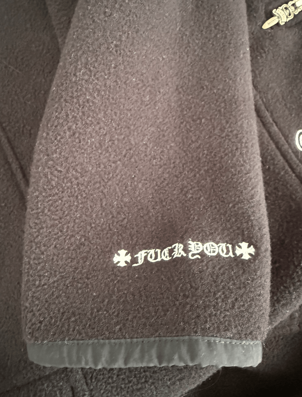 Chrome Hearts Chrome Hearts Fleece Horseshoe Logo Half Zip Sweatshirt Size US M / EU 48-50 / 2 - 4 Thumbnail