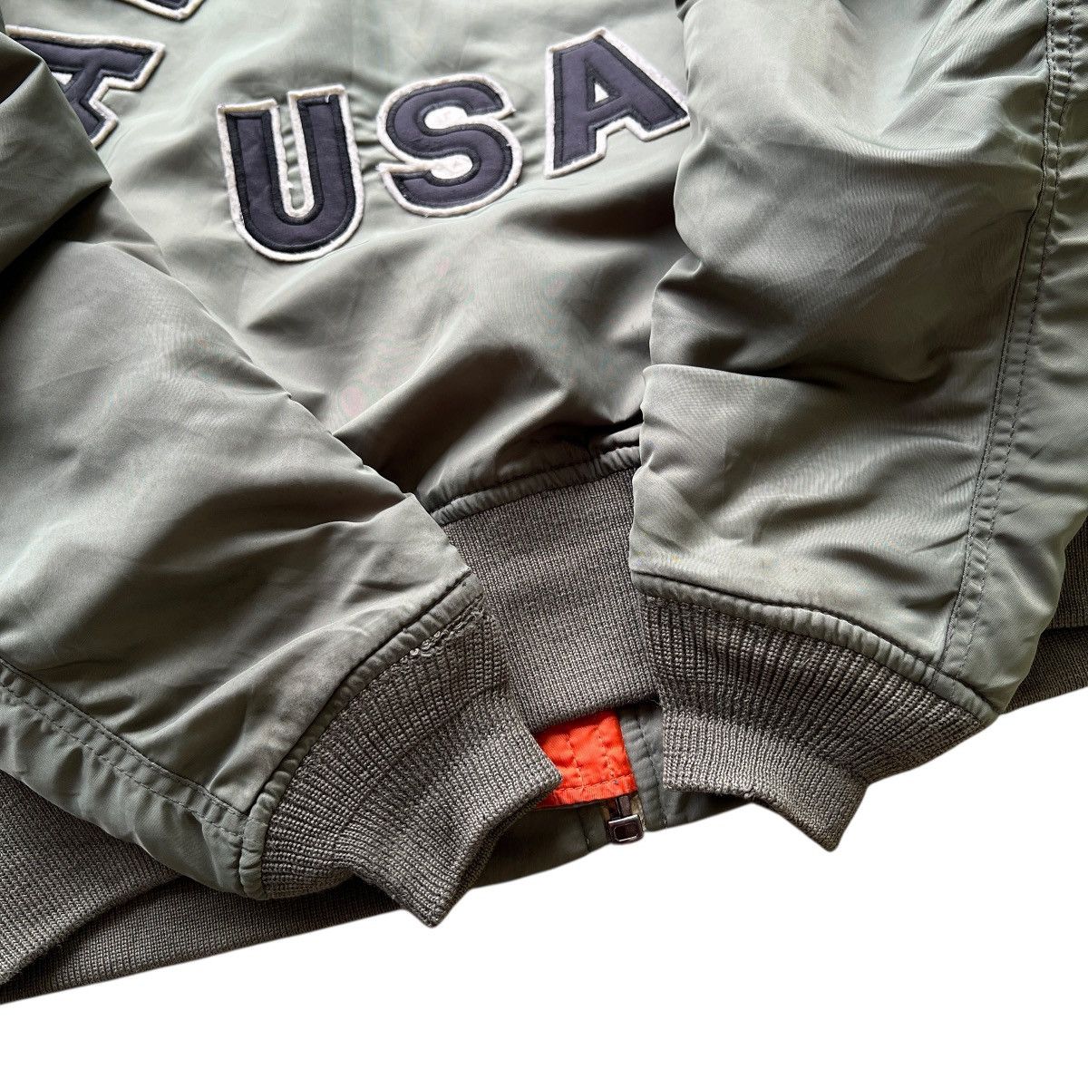 Avirex 🔥 Pick Avirex Usa Flight Bomber Jacket Size US L / EU 52-54 / 3 - 14 Thumbnail