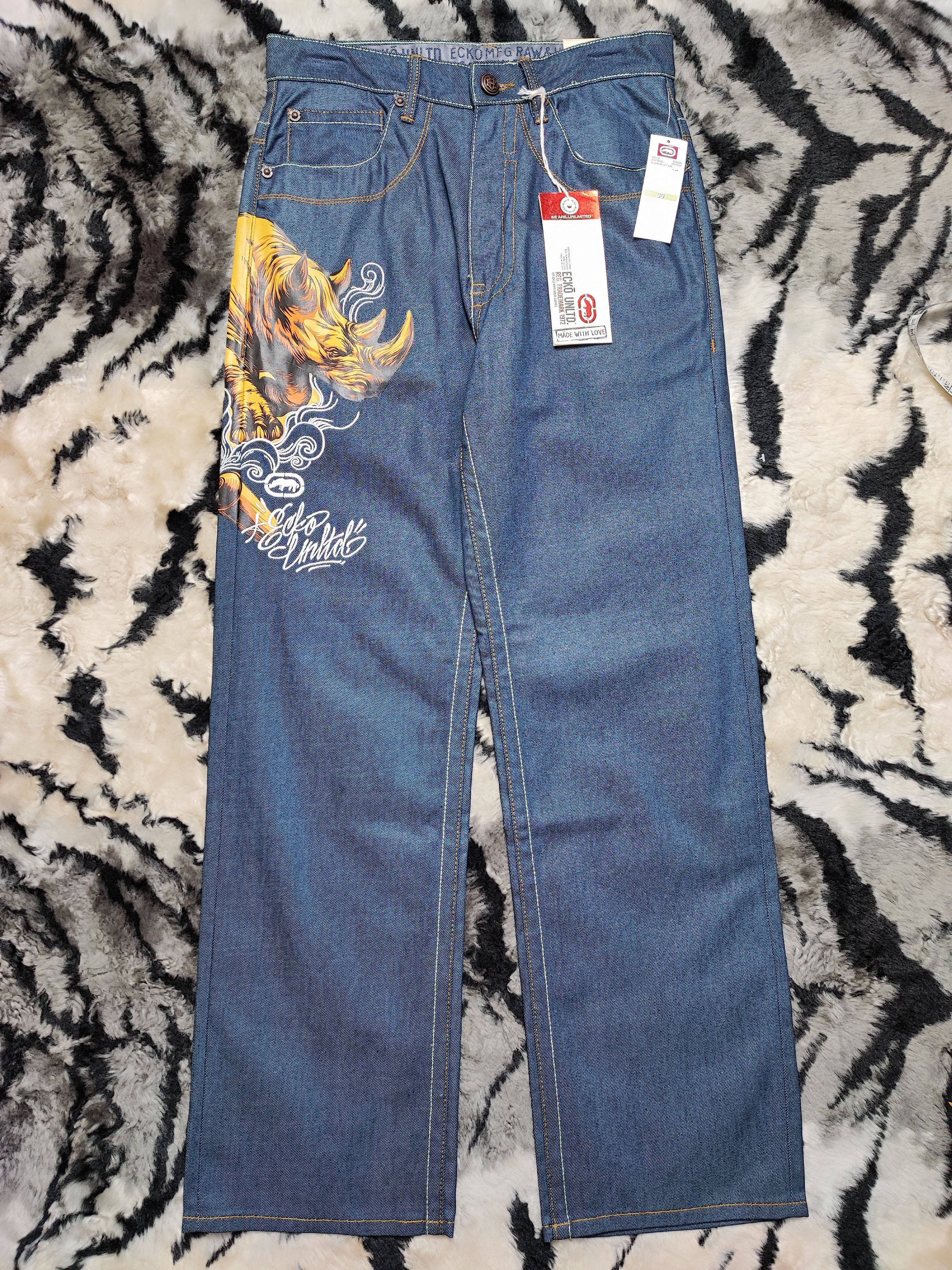 Ecko Unltd. Crazy Vintage Y2K Ecko UNLTD Baggy Jeans Skater Size US 30 / EU 46 - 2 Thumbnail