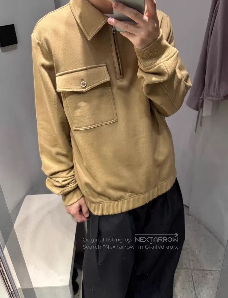 Dries Van Noten Dries Van Noten size:36 Yellow Half-Zip Sweatshirt Size US S / EU 44-46 / 1 - 9 Thumbnail