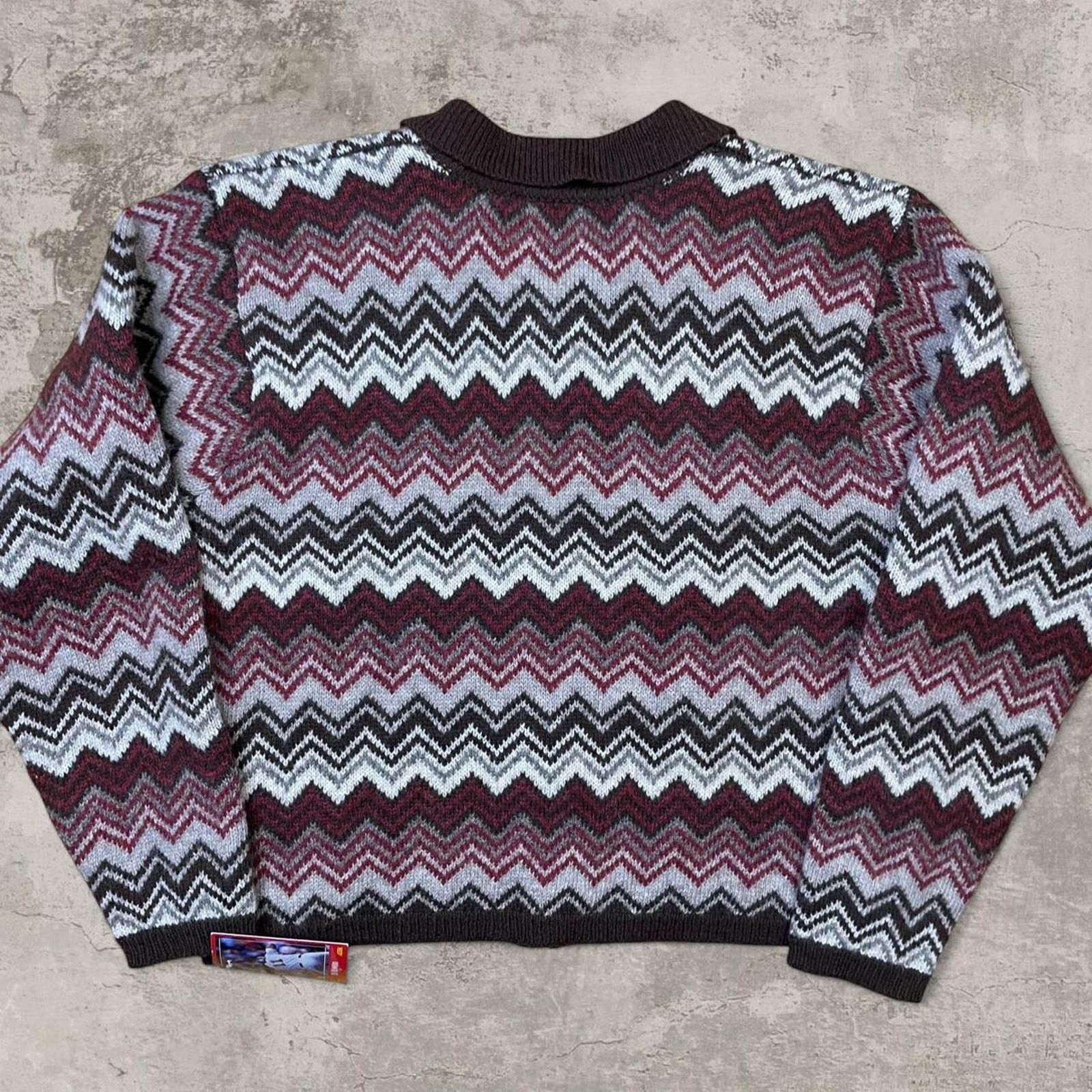 Harris Tweed 80s boxy Paul Harris Multi Color Wool zip up sweater M Size US M / EU 48-50 / 2 - 5 Thumbnail