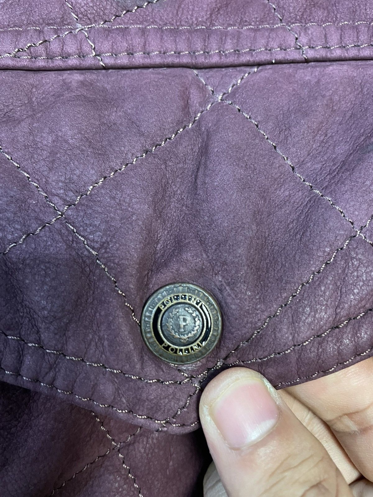 Pollini 👹Vintage Pollini Italy Leather Bomber Jacket Size US L / EU 52-54 / 3 - 5 Thumbnail