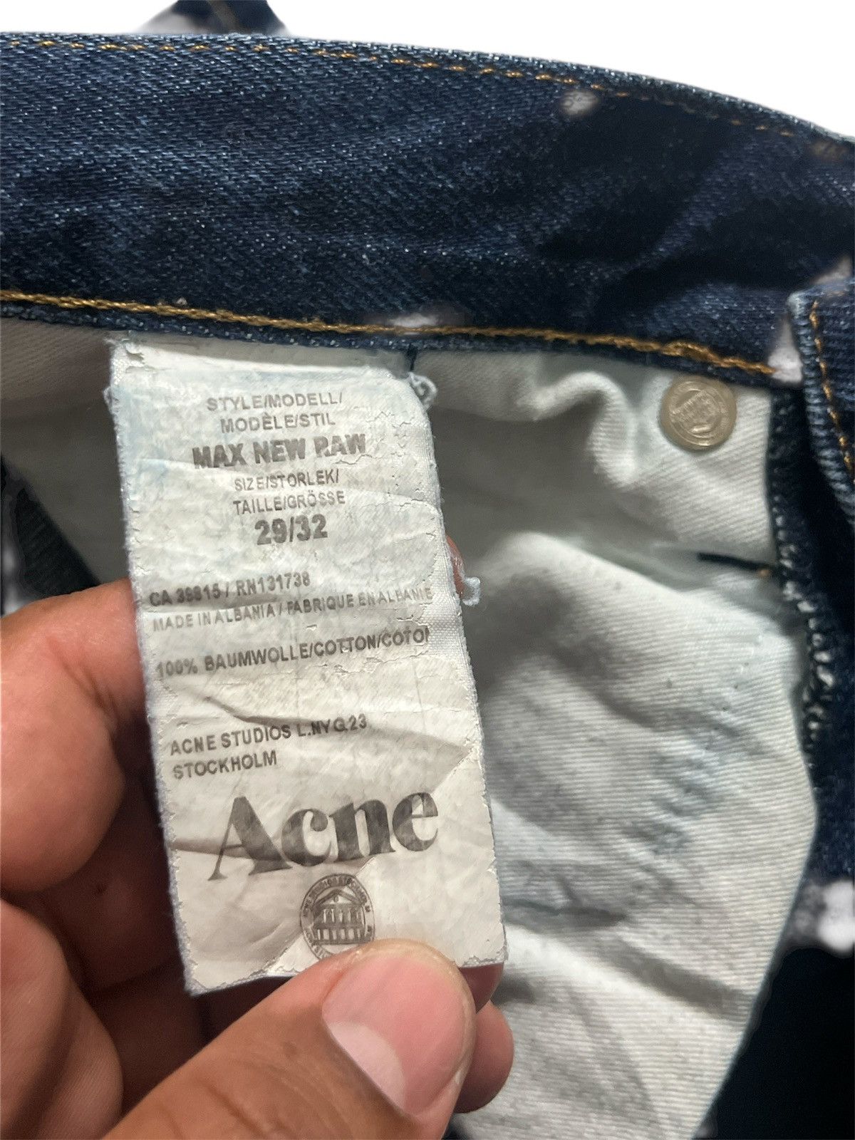 Acne Studios Denime Pant ACNE STUDIOS Size US 29 - 5 Thumbnail