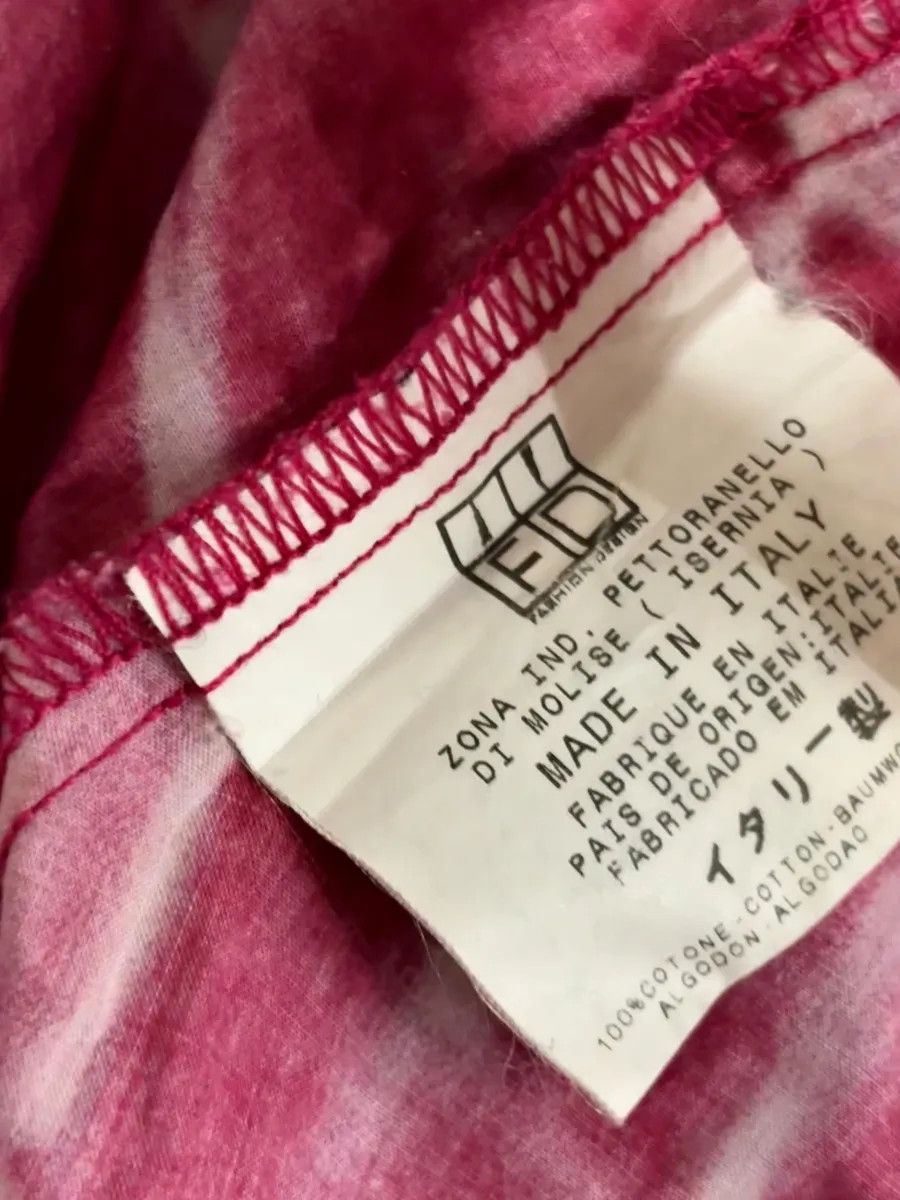 Just Cavalli 2000s Cavalli Fuchsia Pink Wave Abstract Tie-Dye Shirt Size S / US 4 / IT 40 - 11 Thumbnail